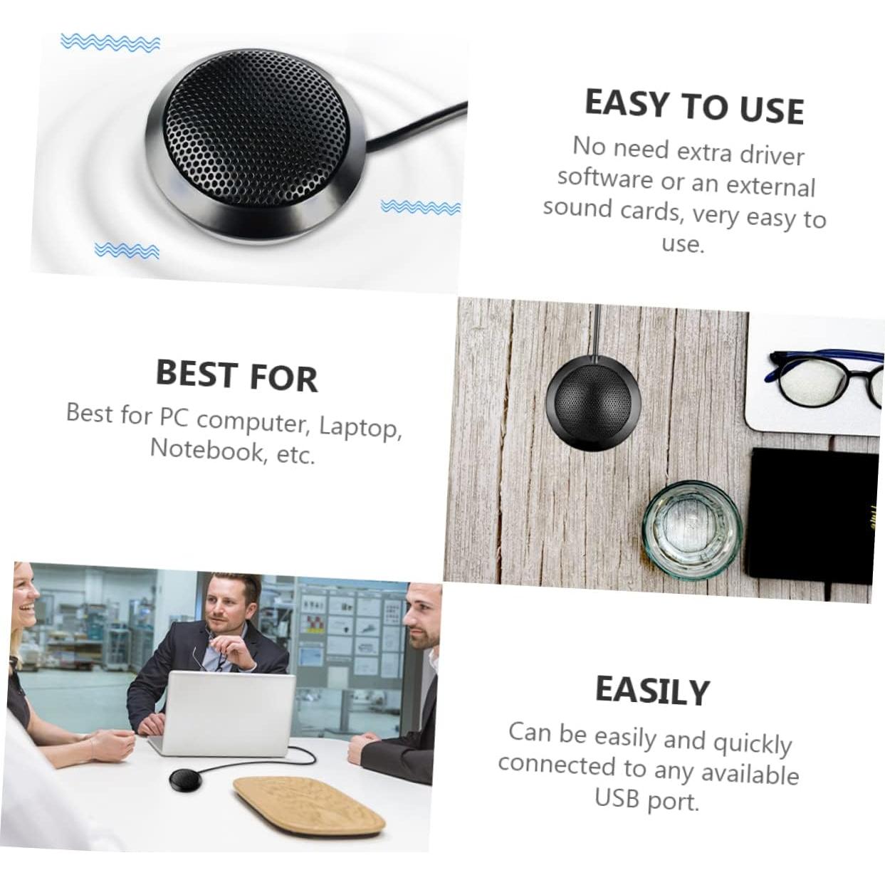 Micrófono de Condensador USB SUPVOX para Conferencias y Grabación