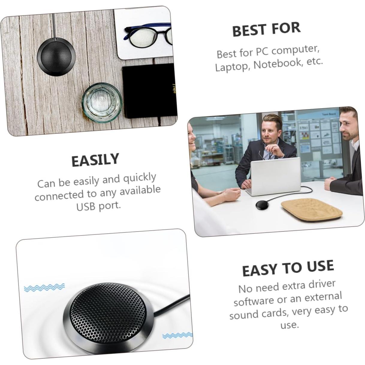 Micrófono de Condensador USB SUPVOX para Conferencias y Grabación