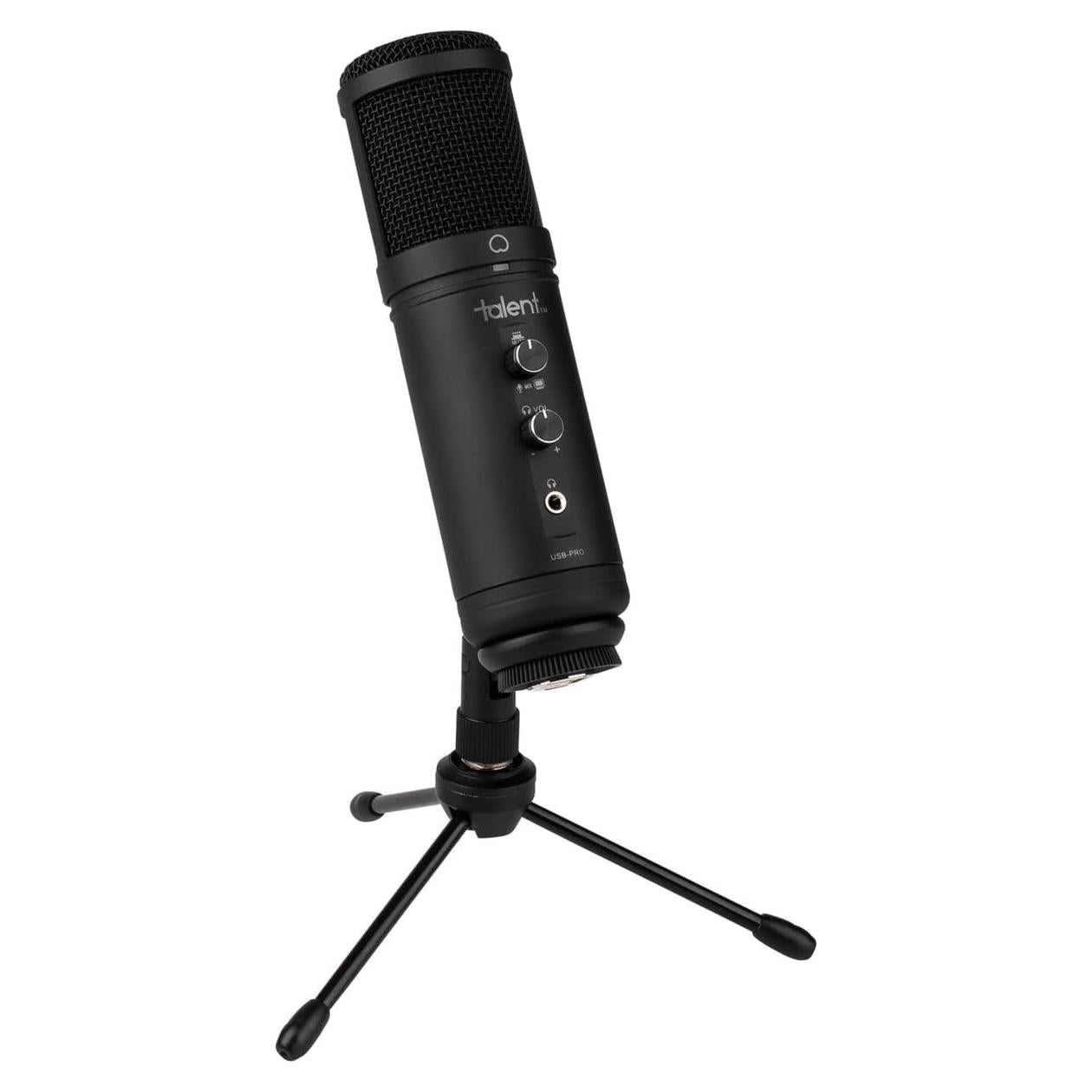 Micrófono USB Profesional Talent USB-PRO con Salida para Auriculares