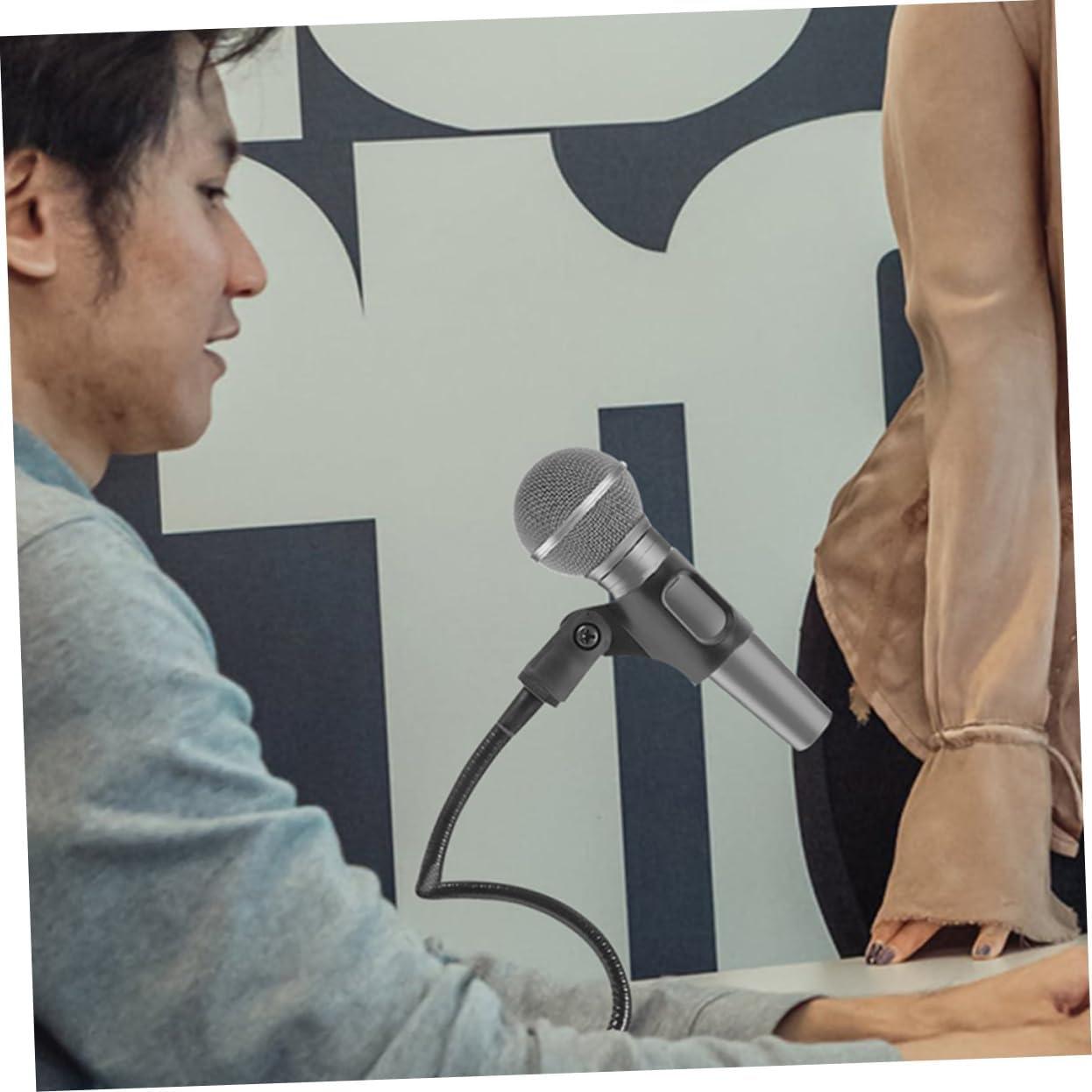 Microphone Stand with Flexible Gooseneck Design Stable Storage Rack for Easy Operation and Versatile Use for Live Streaming Concerts and Daily Life