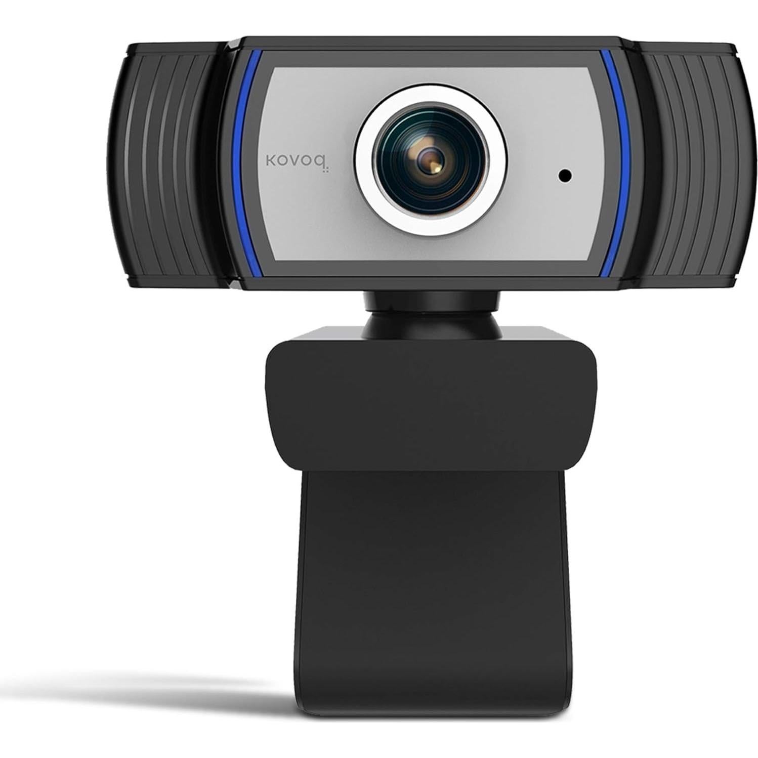 Cámara Web HD 1080p KOVOQ con Micrófono y Corrección Automática
