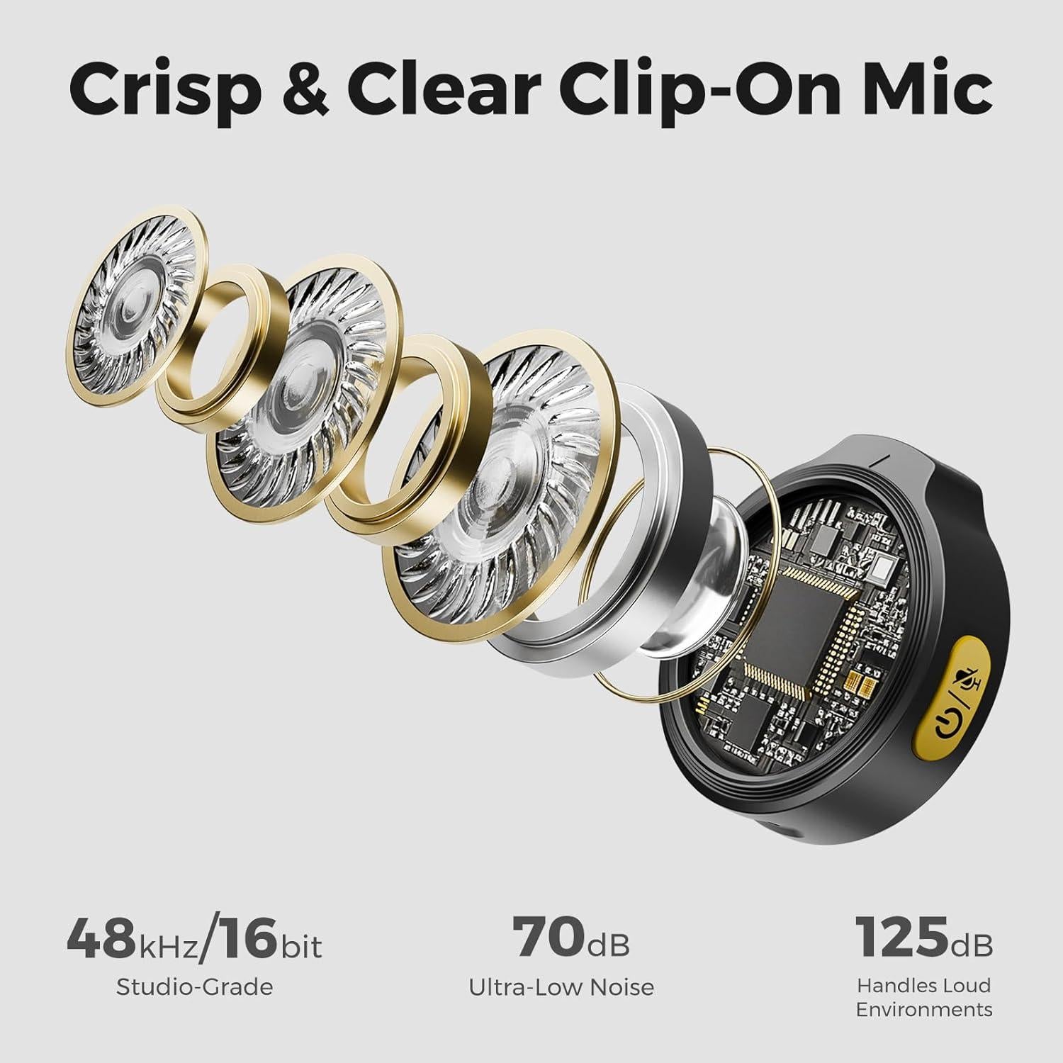 Micrófono Lavalier Inalámbrico NearStream AWM25T con Cancelación de Ruido