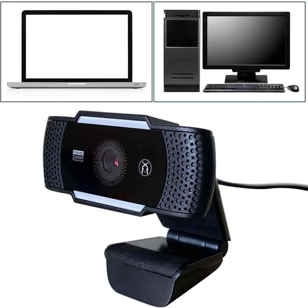 Cámara Web HD Hongwen 1080P con Micrófono USB para PC