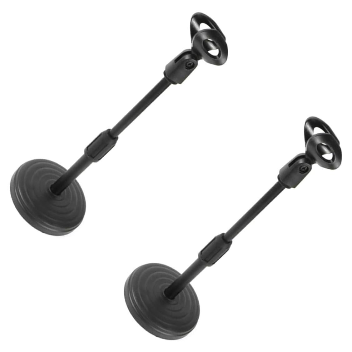 Soporte de Micrófono Profesional ABS Negro 2 Piezas 35 cm