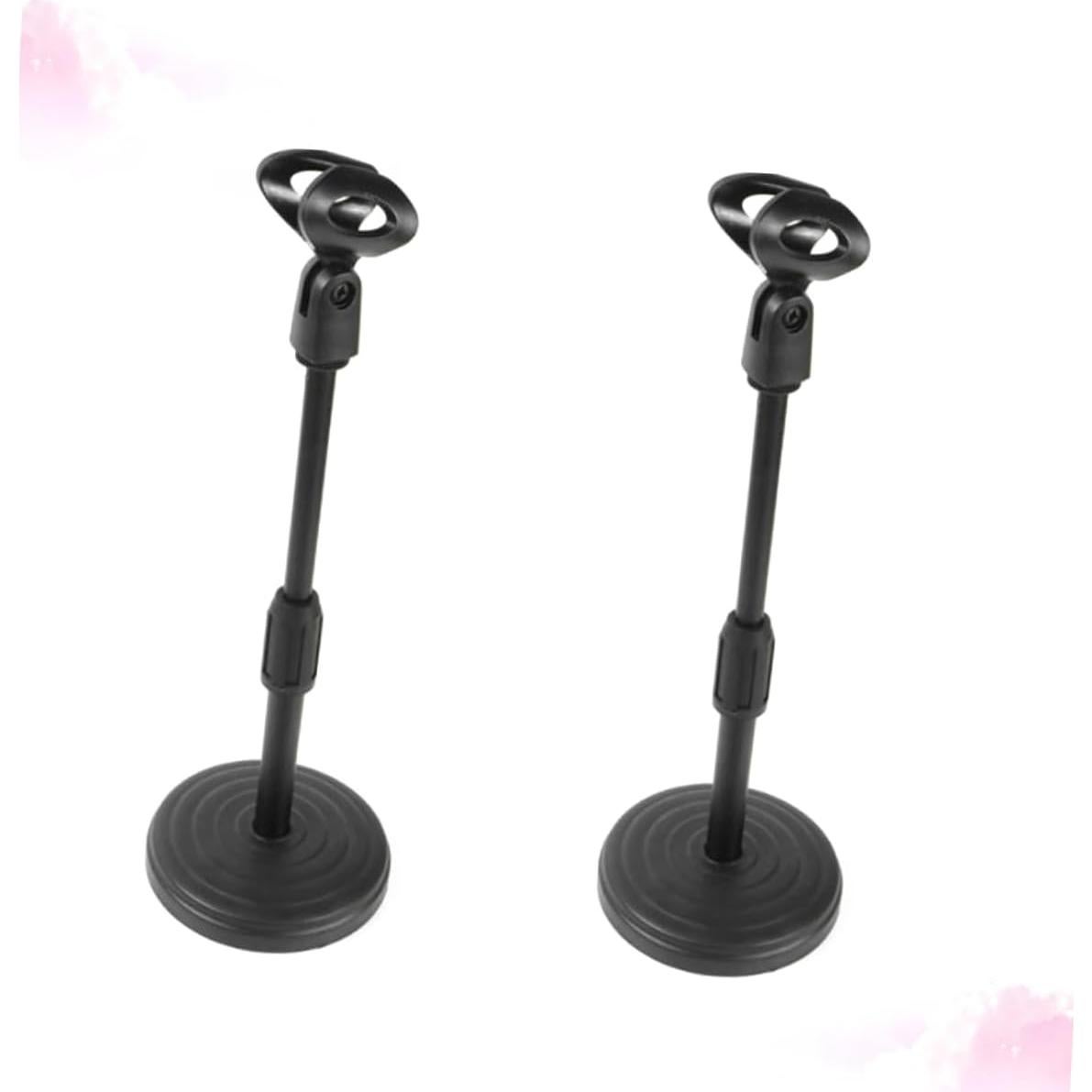 Soporte de Micrófono Profesional ABS Negro 2 Piezas 35 cm