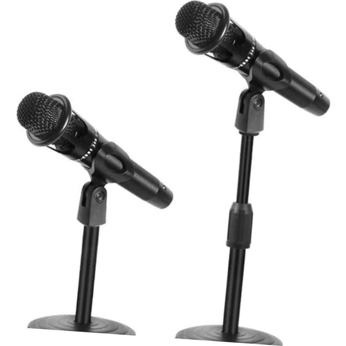 Soporte de Micrófono Profesional ABS Negro 2 Piezas 35 cm