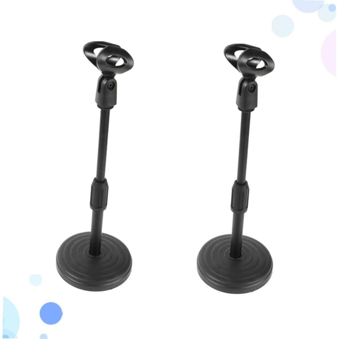 Soporte de Micrófono Profesional ABS Negro 2 Piezas 35 cm