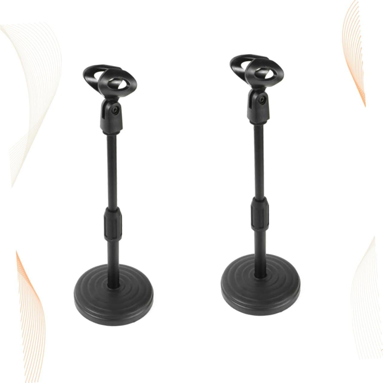 Soporte de Micrófono Profesional ABS Negro 2 Piezas 35 cm