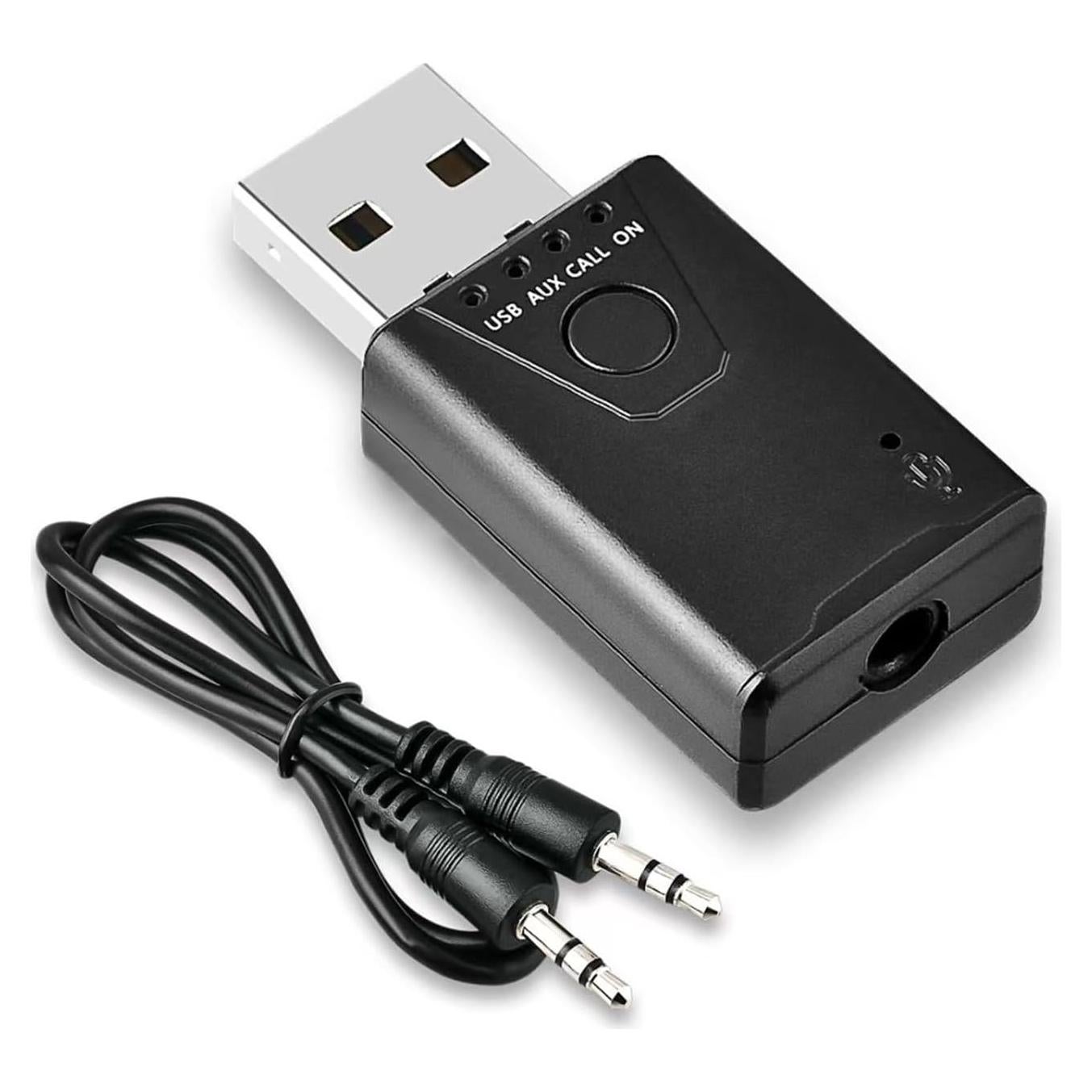 Receptor Bluetooth 5.4 Bysimilai USB a 3.5mm para Coche