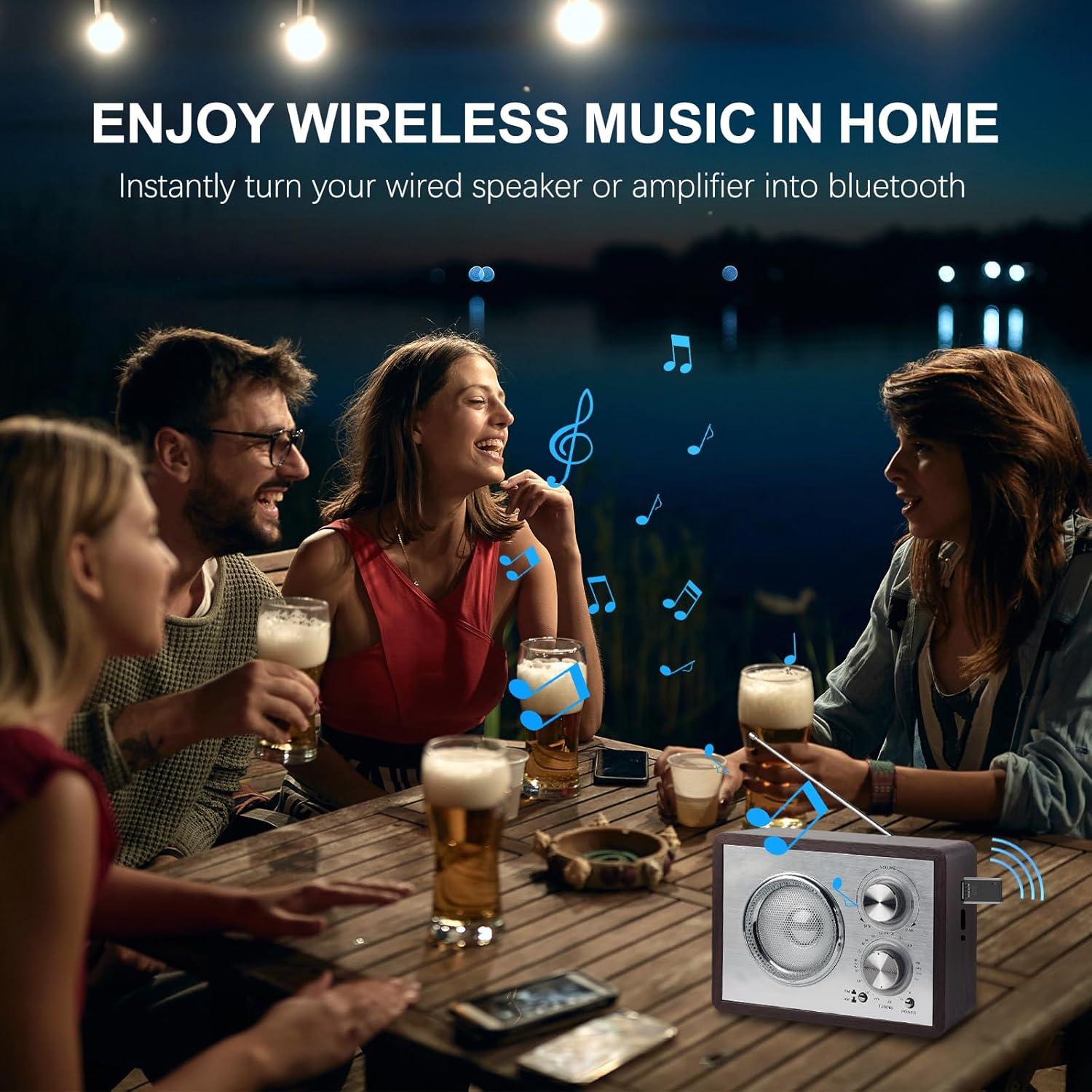 Receptor Bluetooth 5.4 Bysimilai USB a 3.5mm para Coche