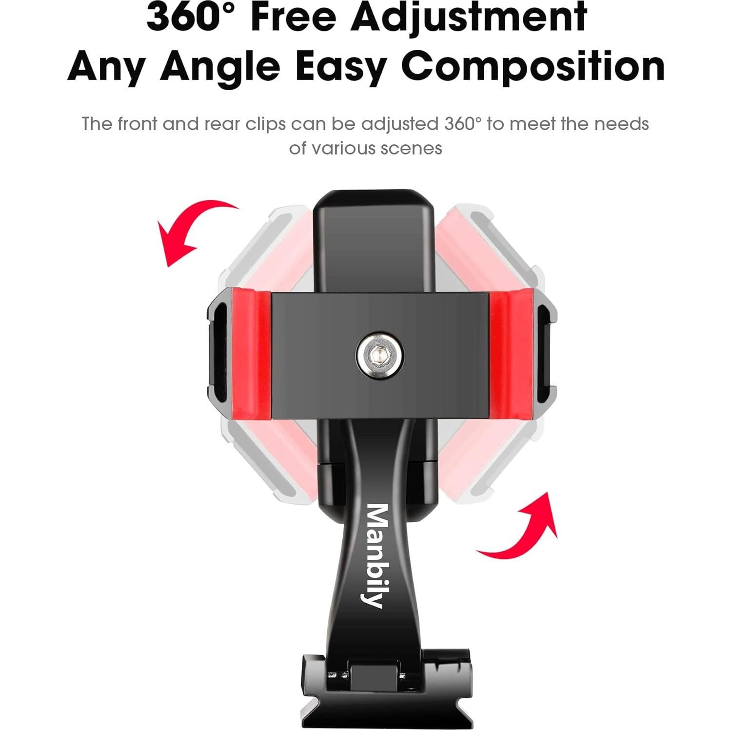Adaptador de Montaje para Trípode Manbily SP-03 con Soporte Doble