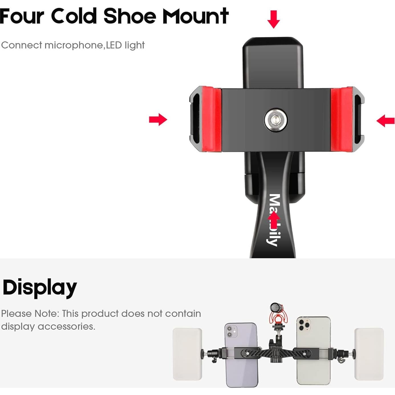 Adaptador de Montaje para Trípode Manbily SP-03 con Soporte Doble