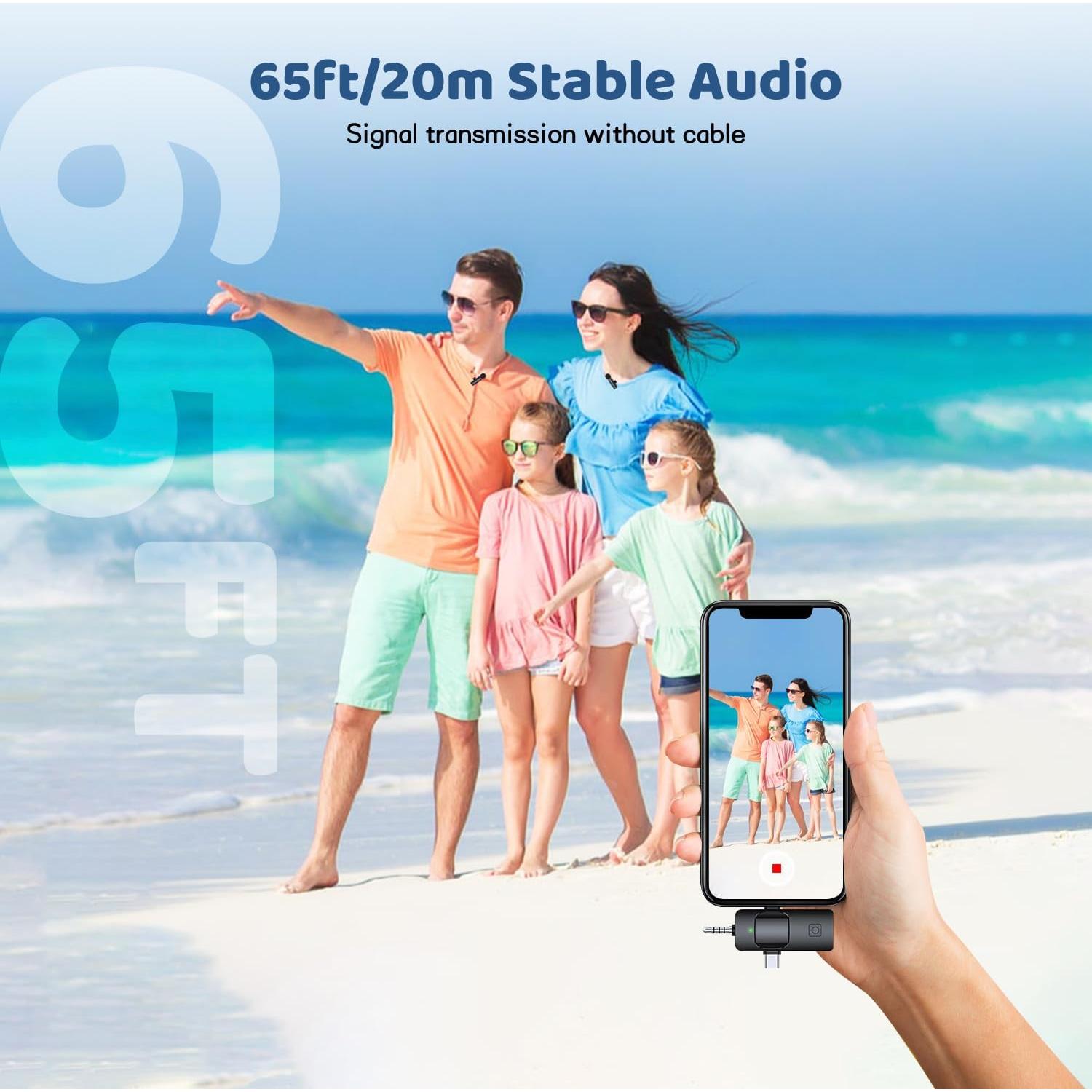 Micrófono Lavalier Inalámbrico MESTPURER K15-7 Mini USB-C