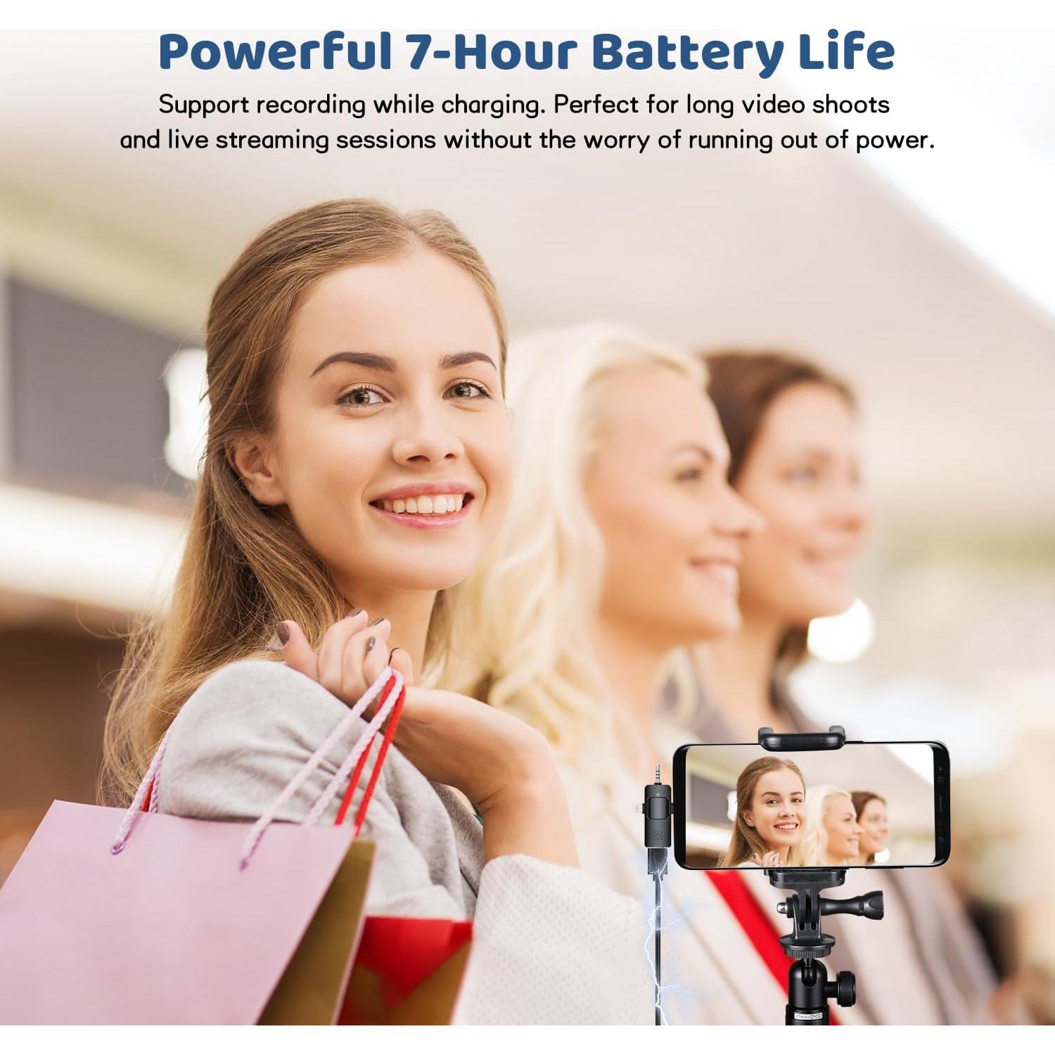 Micrófono Lavalier Inalámbrico MESTPURER K15-7 Mini USB-C