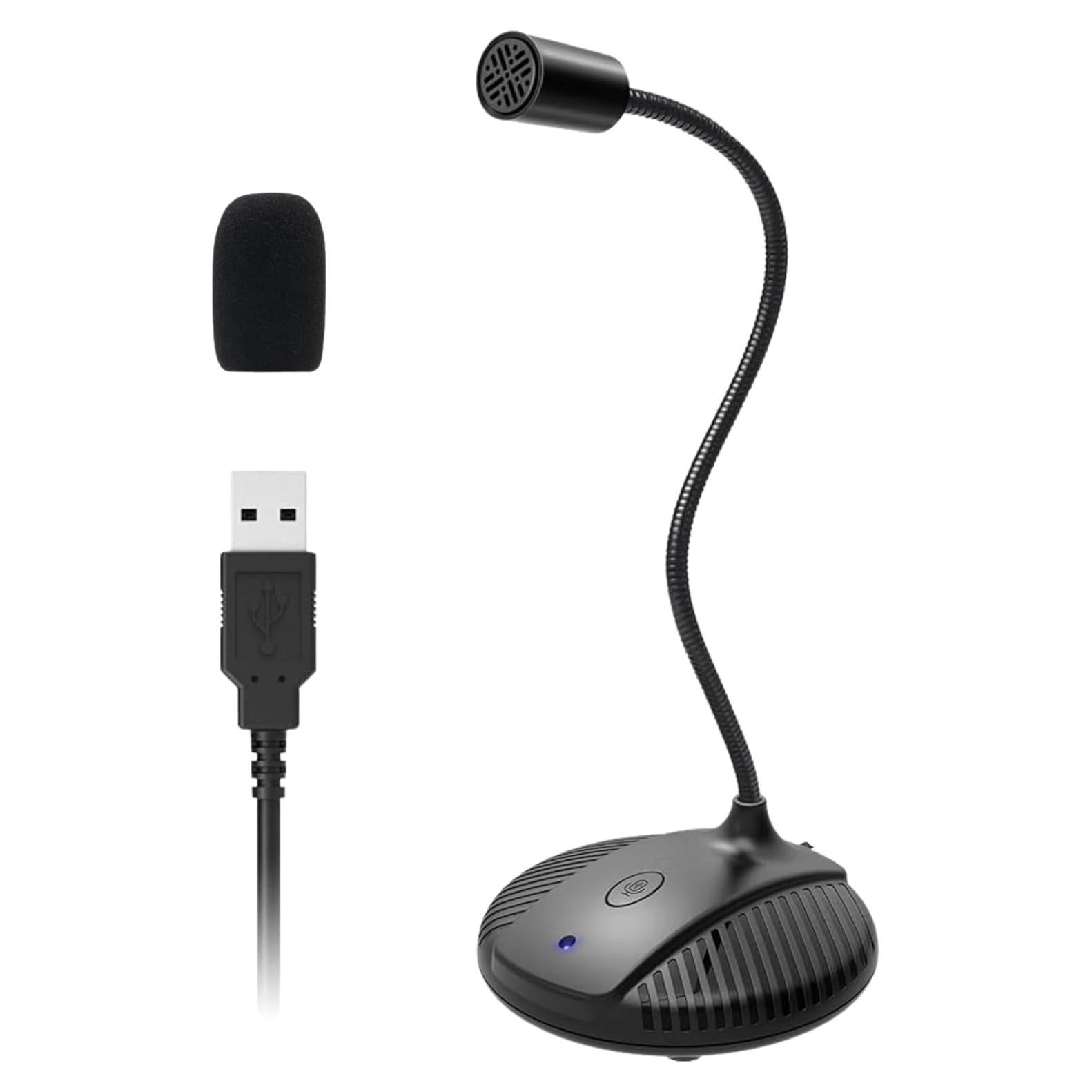 Micrófono USB EGM-03 Goodscious con cuello de ganso y omnidireccional