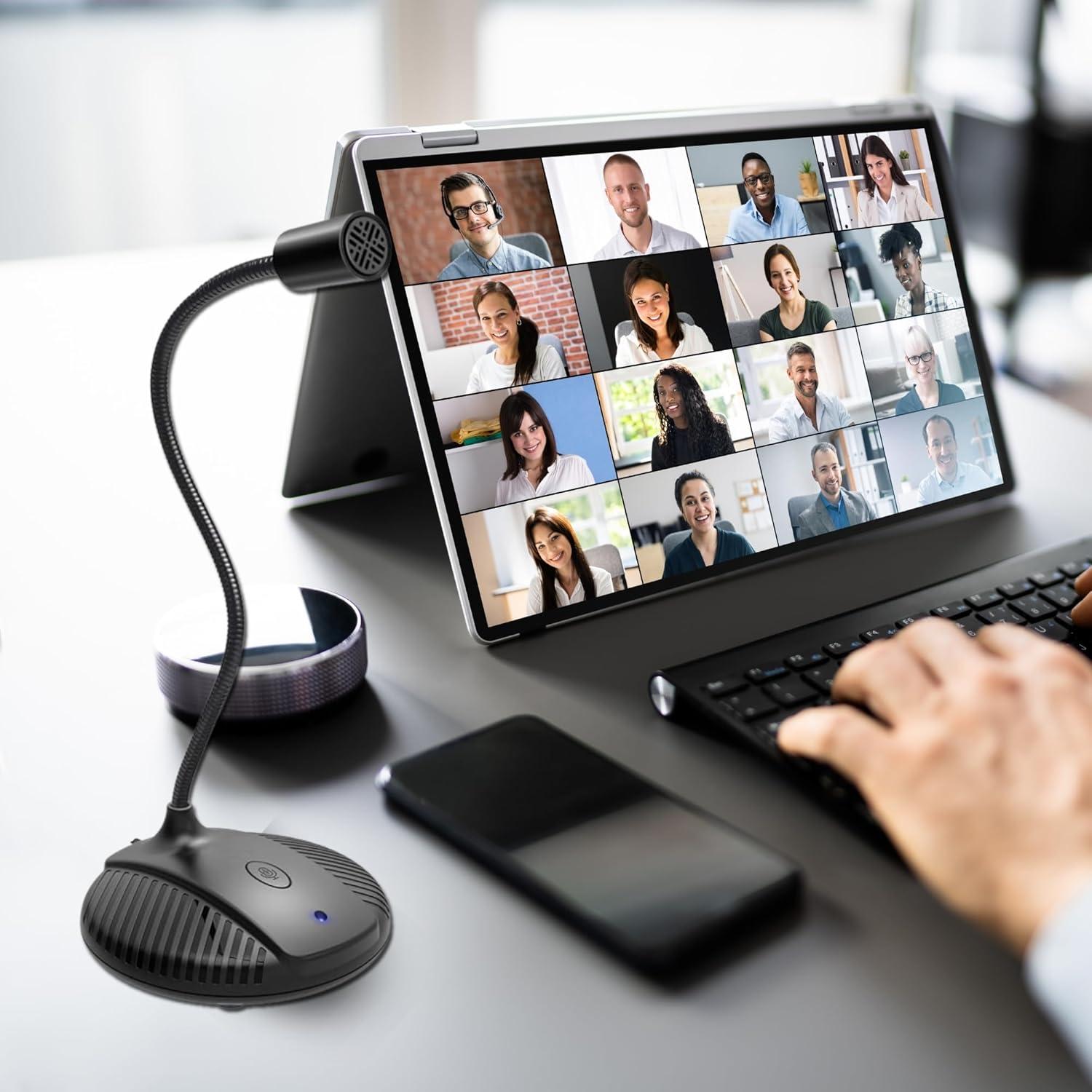 Micrófono USB EGM-03 Goodscious con cuello de ganso y omnidireccional