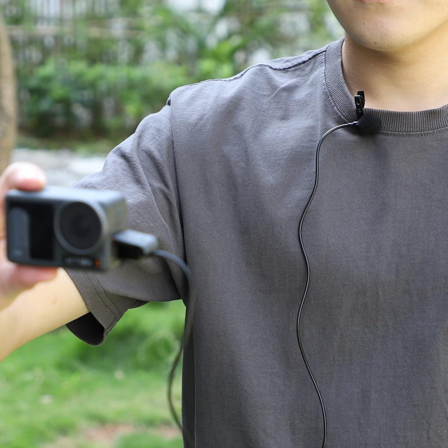 Micrófono BTG Pocket 3 para DJI OSMO 360/Action 5 Pro