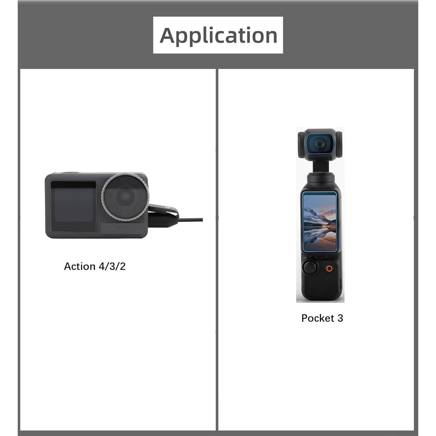 Micrófono BTG Pocket 3 para DJI OSMO 360/Action 5 Pro