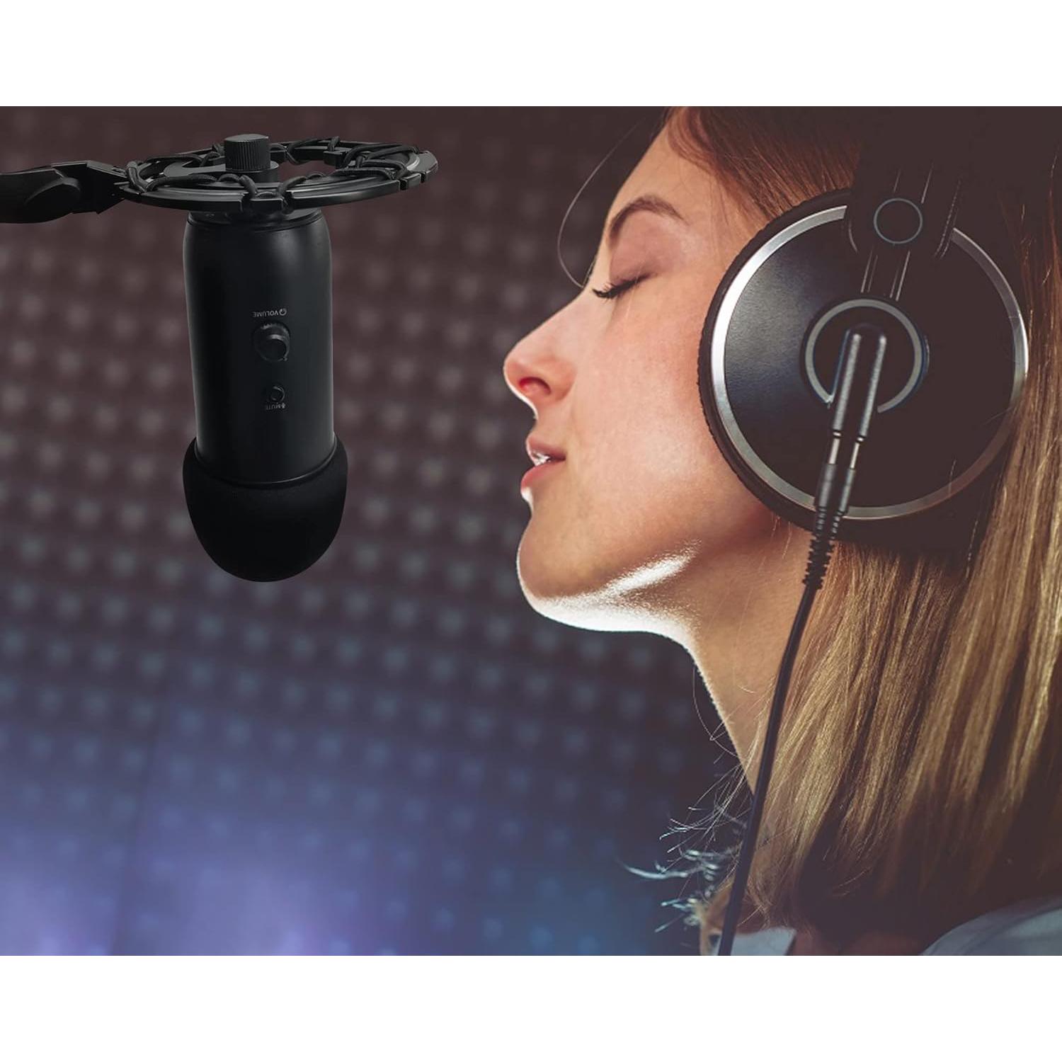 Soporte Antivibración para Micrófono Blue Yeti - YT001 Negro