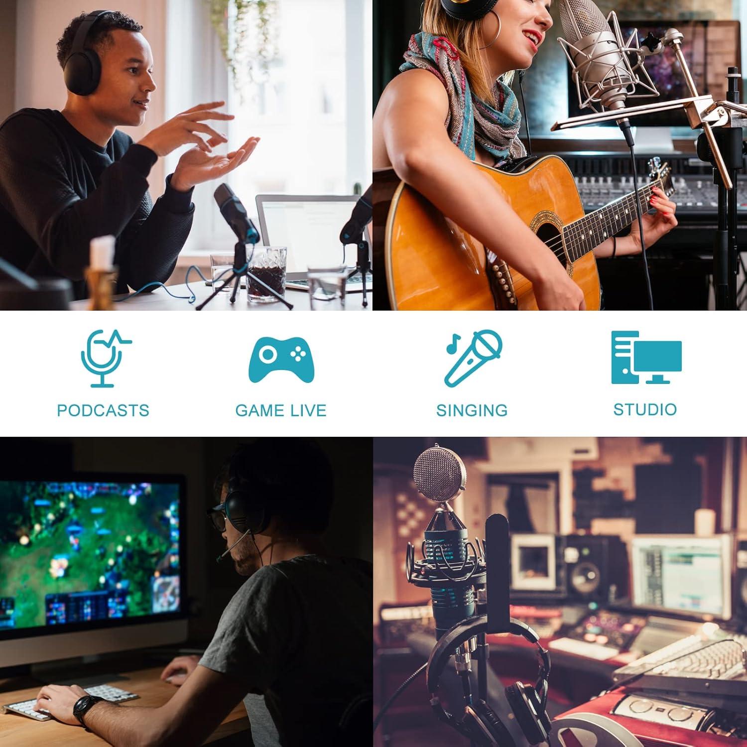 Soporte Antivibración para Micrófono Blue Yeti - YT001 Negro