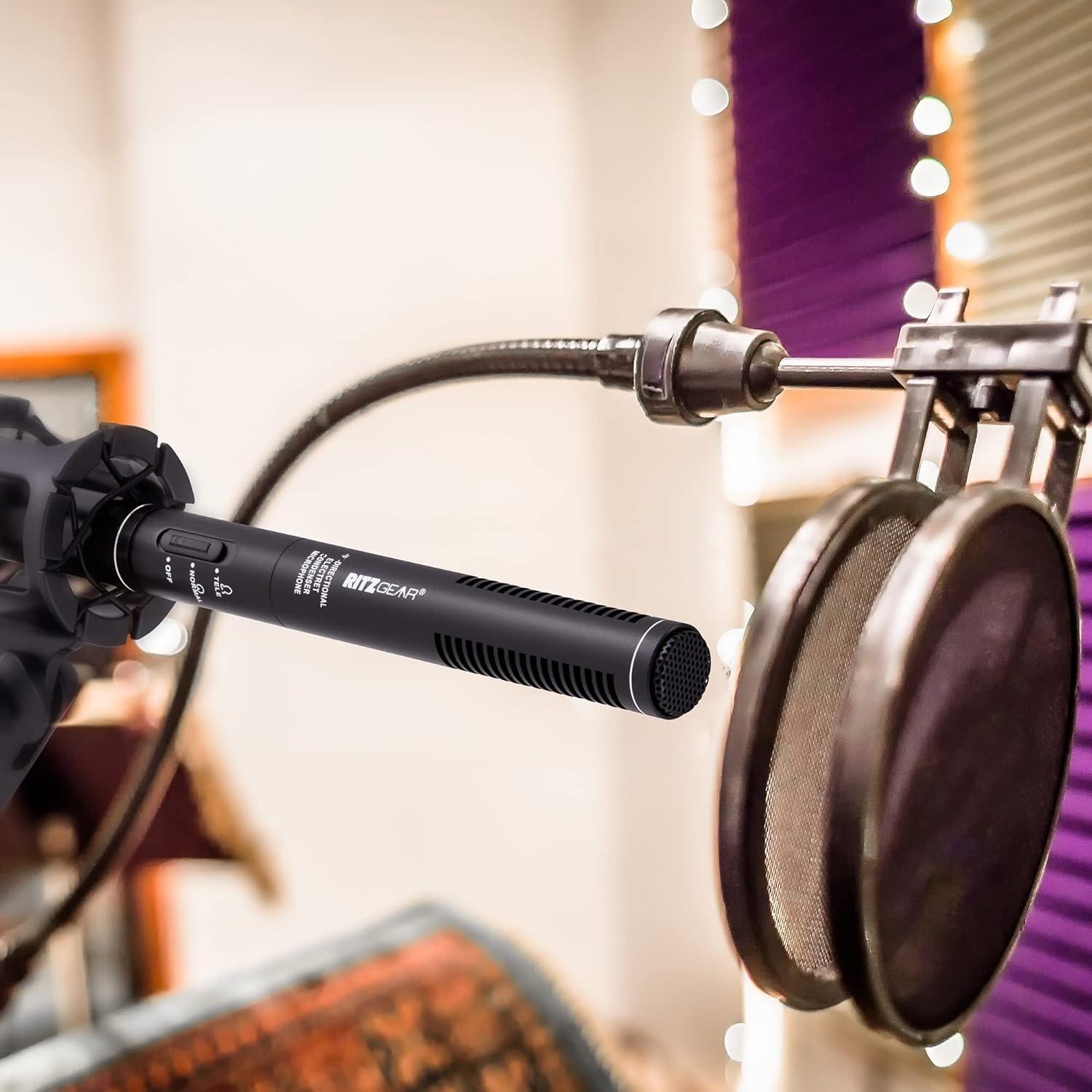 Micrófono Profesional Ritz Gear 10.8" Direccional para Video