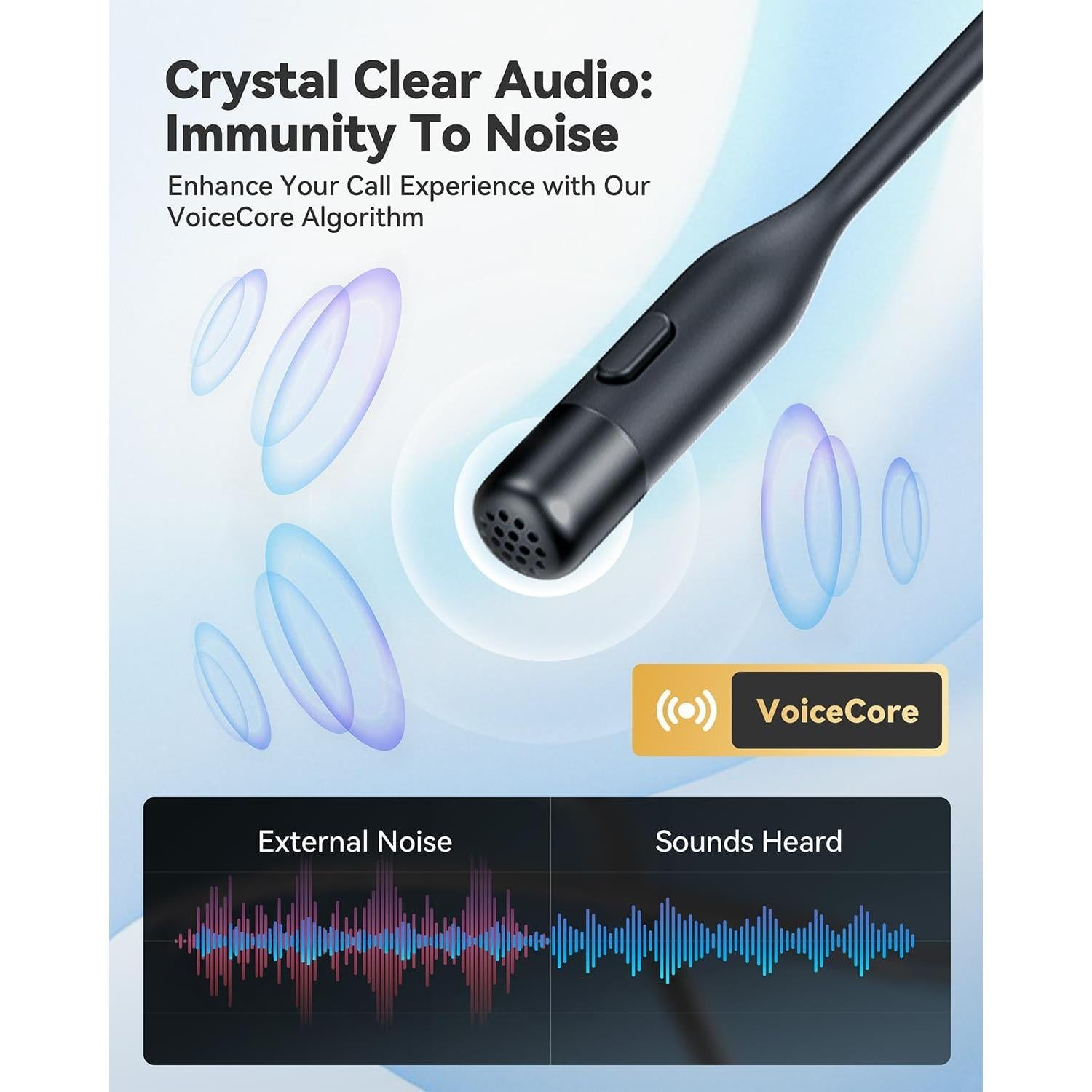 Auriculares Inalámbricos EMEET AirFlow Bluetooth 5.3 con Micrófono