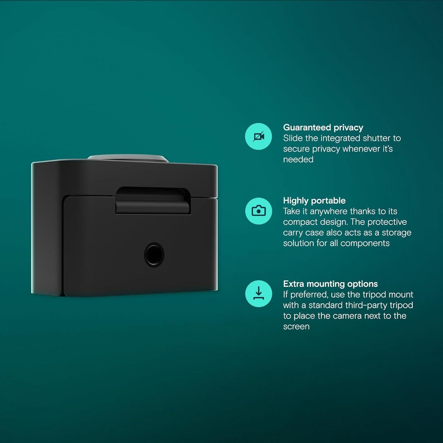 Webcam USB 4K EPOS Expand Vision 1 con Micrófono Cancelación Ruido