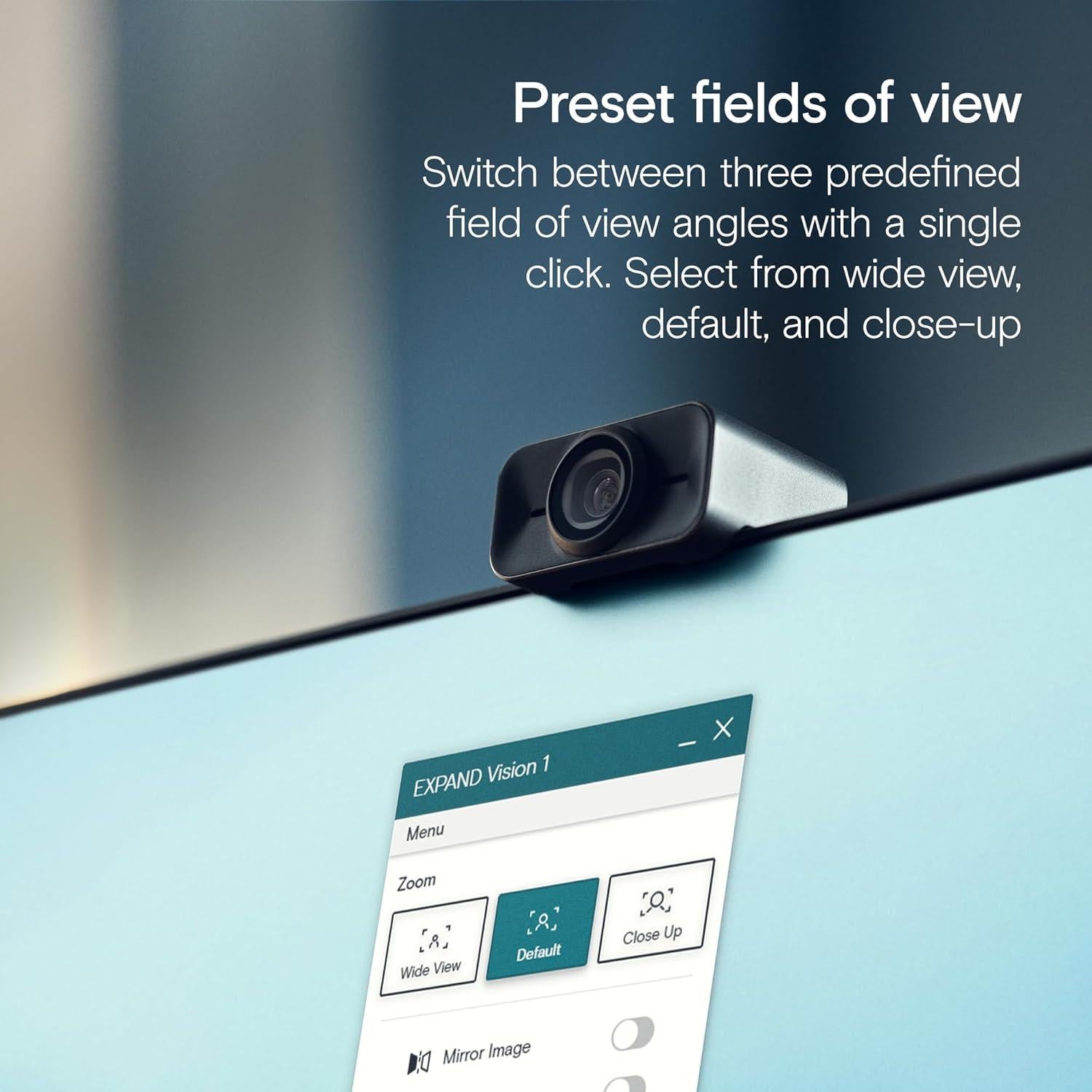 Webcam USB 4K EPOS Expand Vision 1 con Micrófono Cancelación Ruido