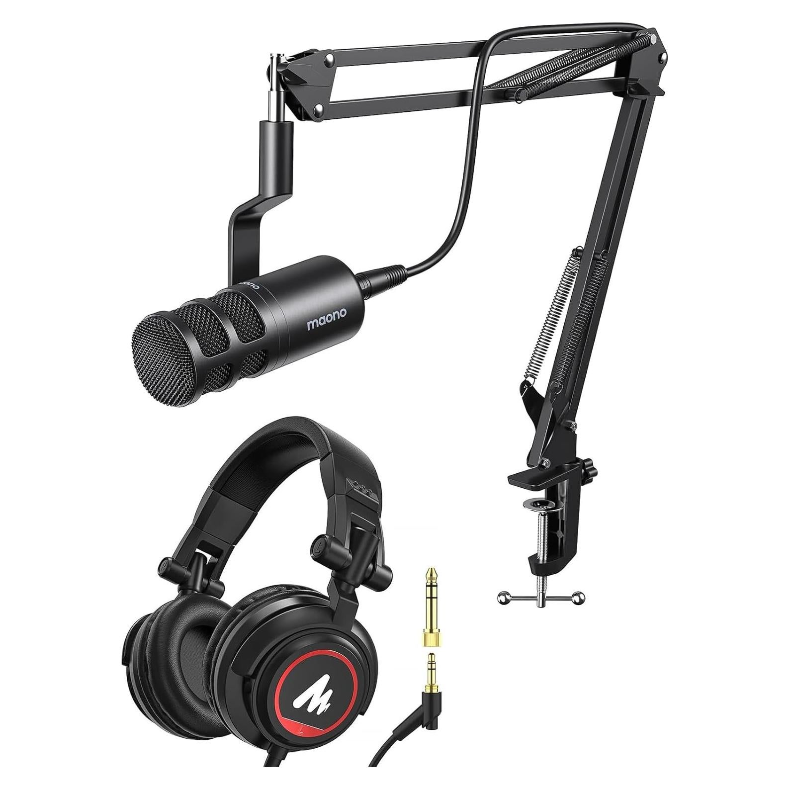 Micrófono Dinámico XLR MAONO PD100S para Podcast y Streaming