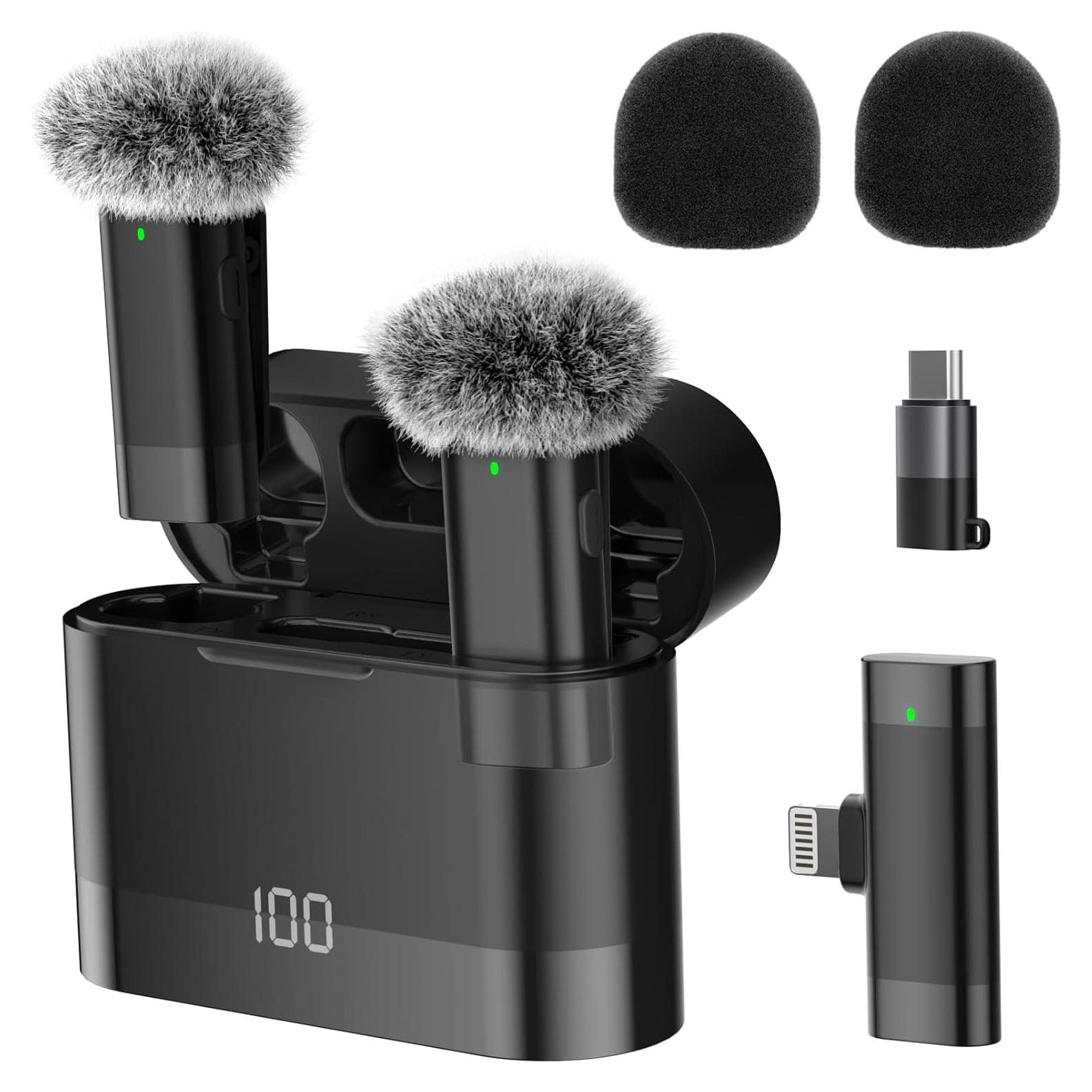 Micrófono Lavalier Inalámbrico Moudou E1 para iPhone 15/16