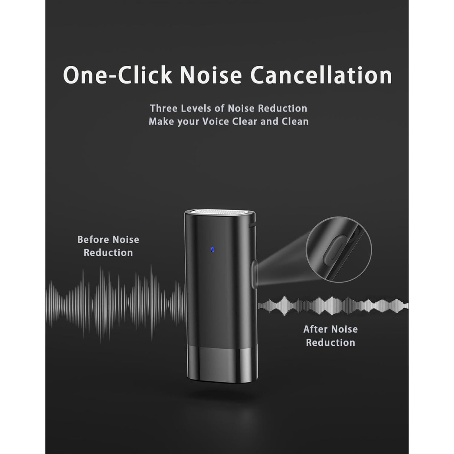 Micrófono Lavalier Inalámbrico Moudou E1 para iPhone 15/16