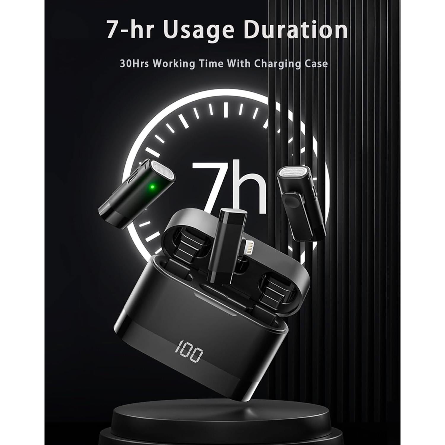 Micrófono Lavalier Inalámbrico Moudou E1 para iPhone 15/16