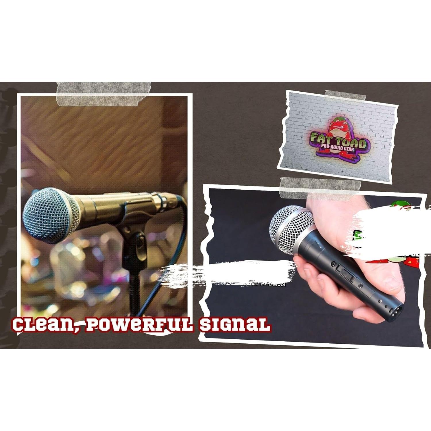 Paquete de 2 Micrófonos Dinámicos Cardioides Fat Toad - 0.59 kg