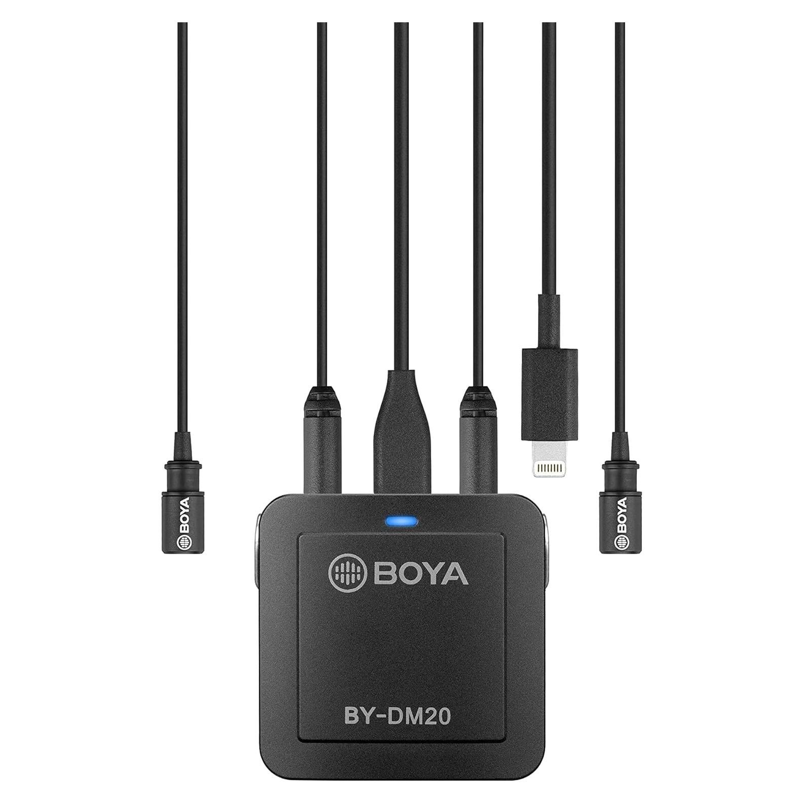 Micrófono Lavalier Digital Boya BY-DM20 para 2 Personas