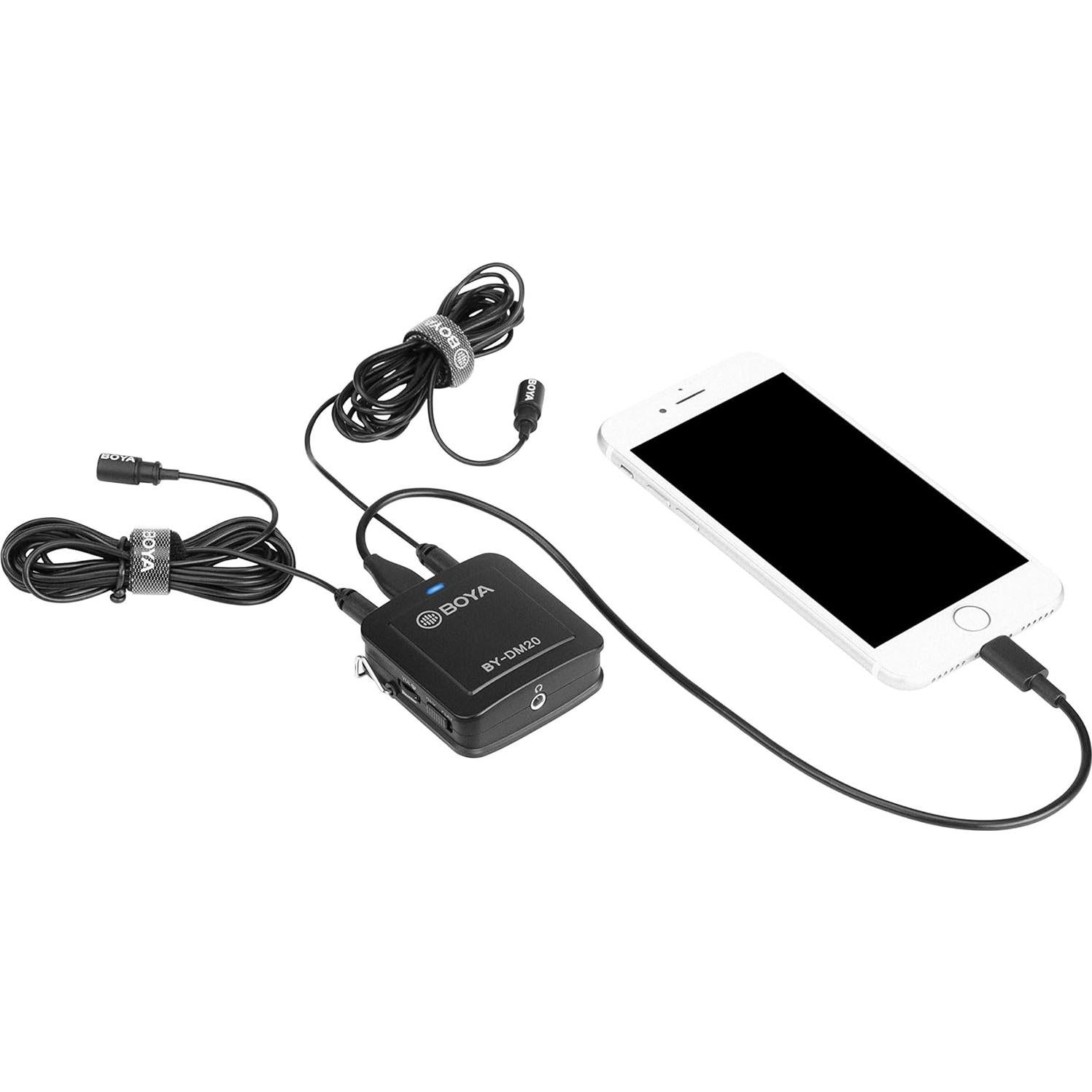 Micrófono Lavalier Digital Boya BY-DM20 para 2 Personas