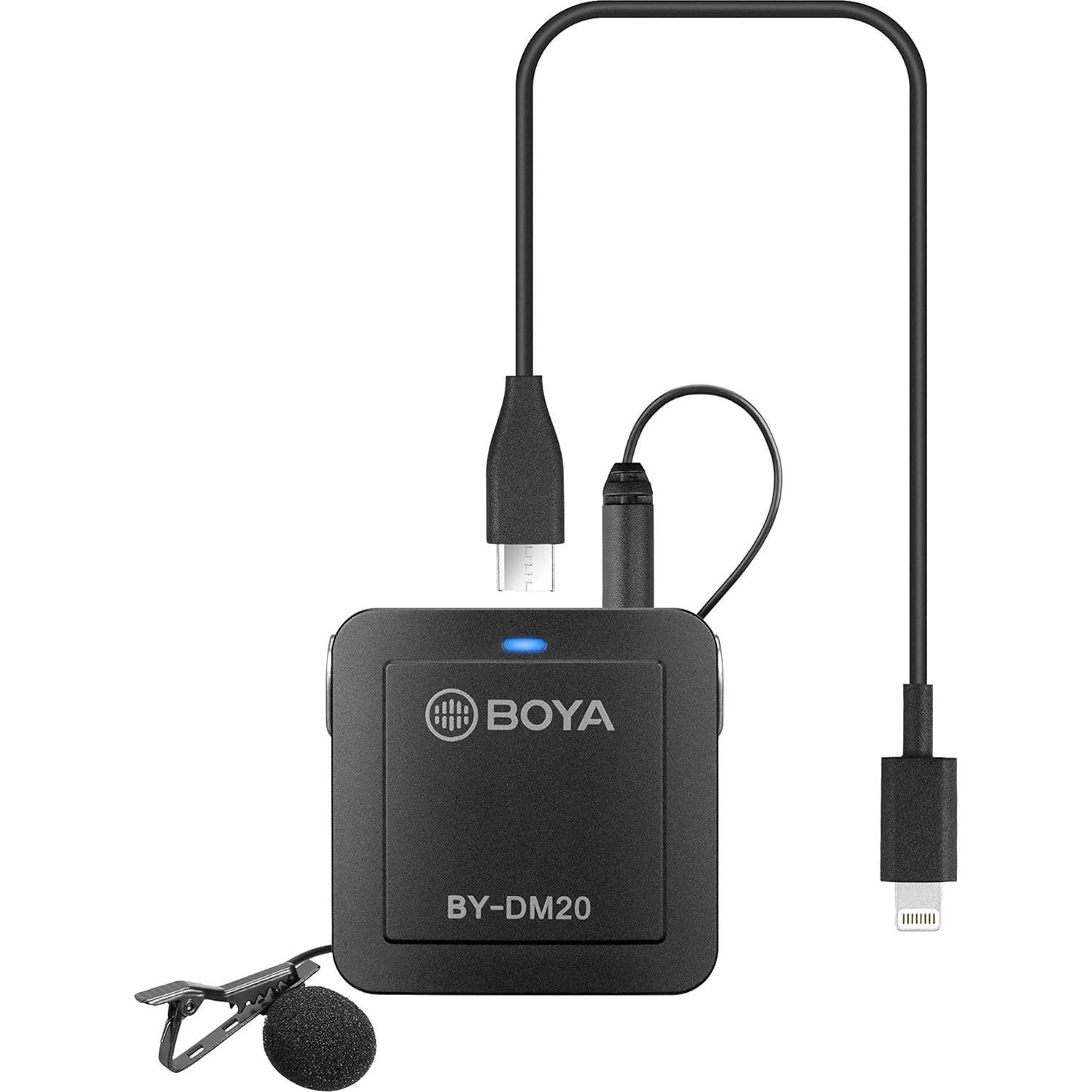 Micrófono Lavalier Digital Boya BY-DM20 para 2 Personas