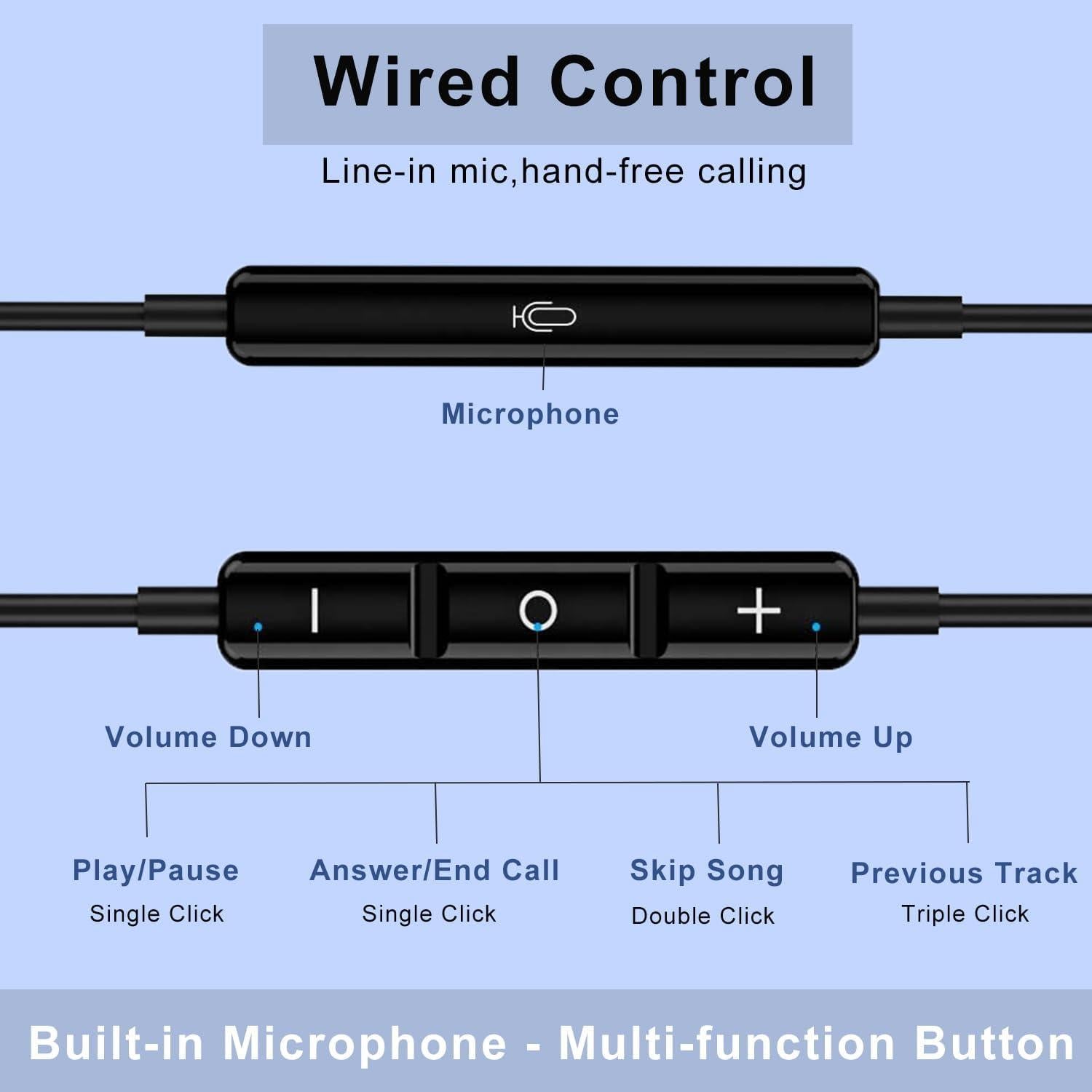 Auriculares USB Tipo C Cianyyee HiFi Estéreo con Micrófono