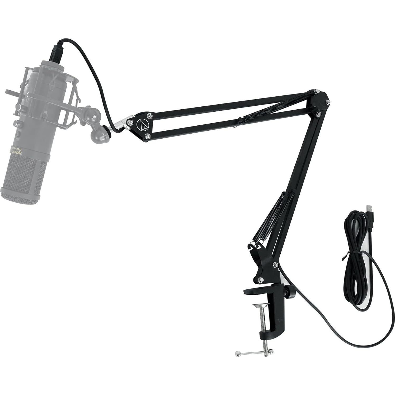 Micrófono de Streaming Mackie Chromium USB + Brazo Boom Audio Technica