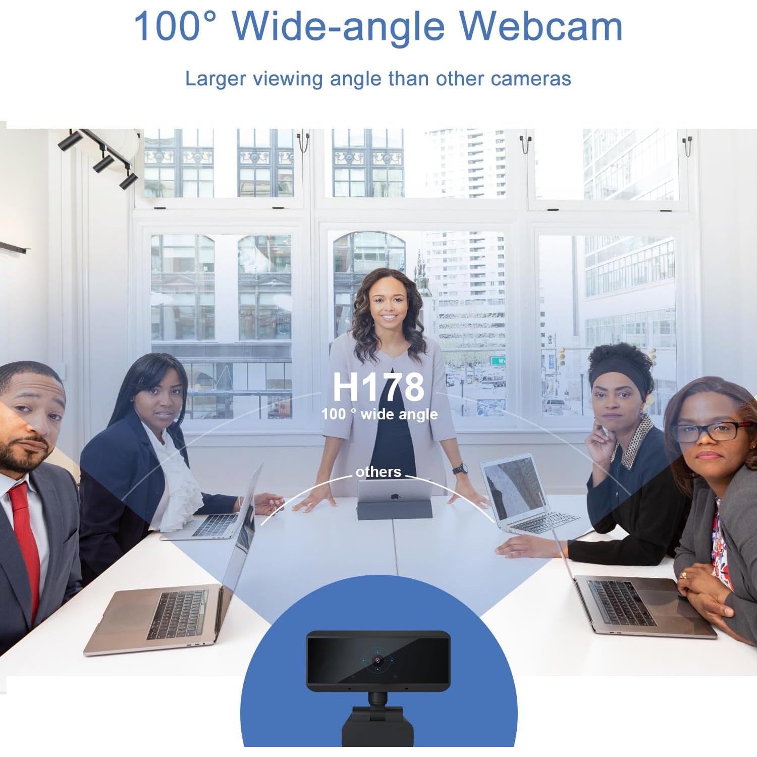 Cámara Web USB 1080P HD SouLu-78-1W con Micrófono y Ángulo Amplio