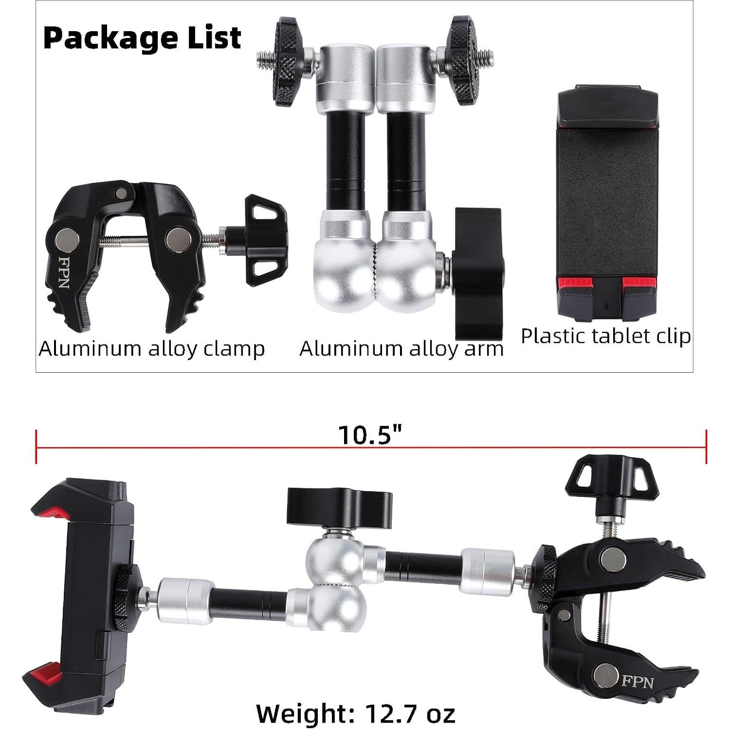 Soporte para Tableta FPN Ajustable para Micrófono 4.7-13"