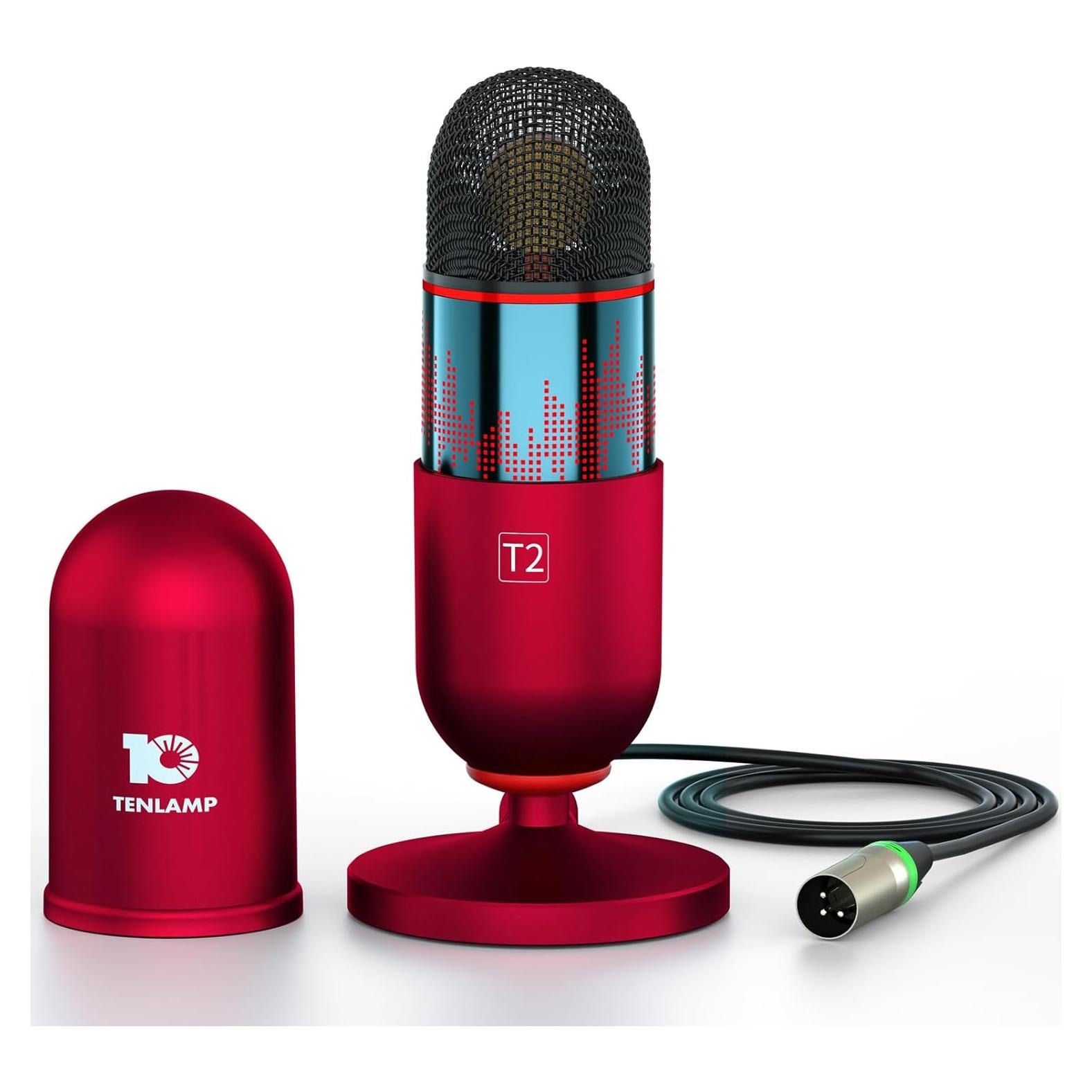 Micrófono de condensador XLR Neculogy T2 34mm cardioide