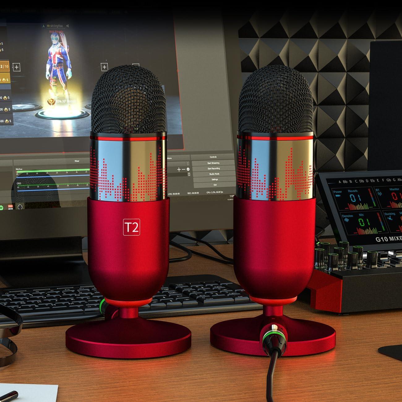 Micrófono de condensador XLR Neculogy T2 34mm cardioide