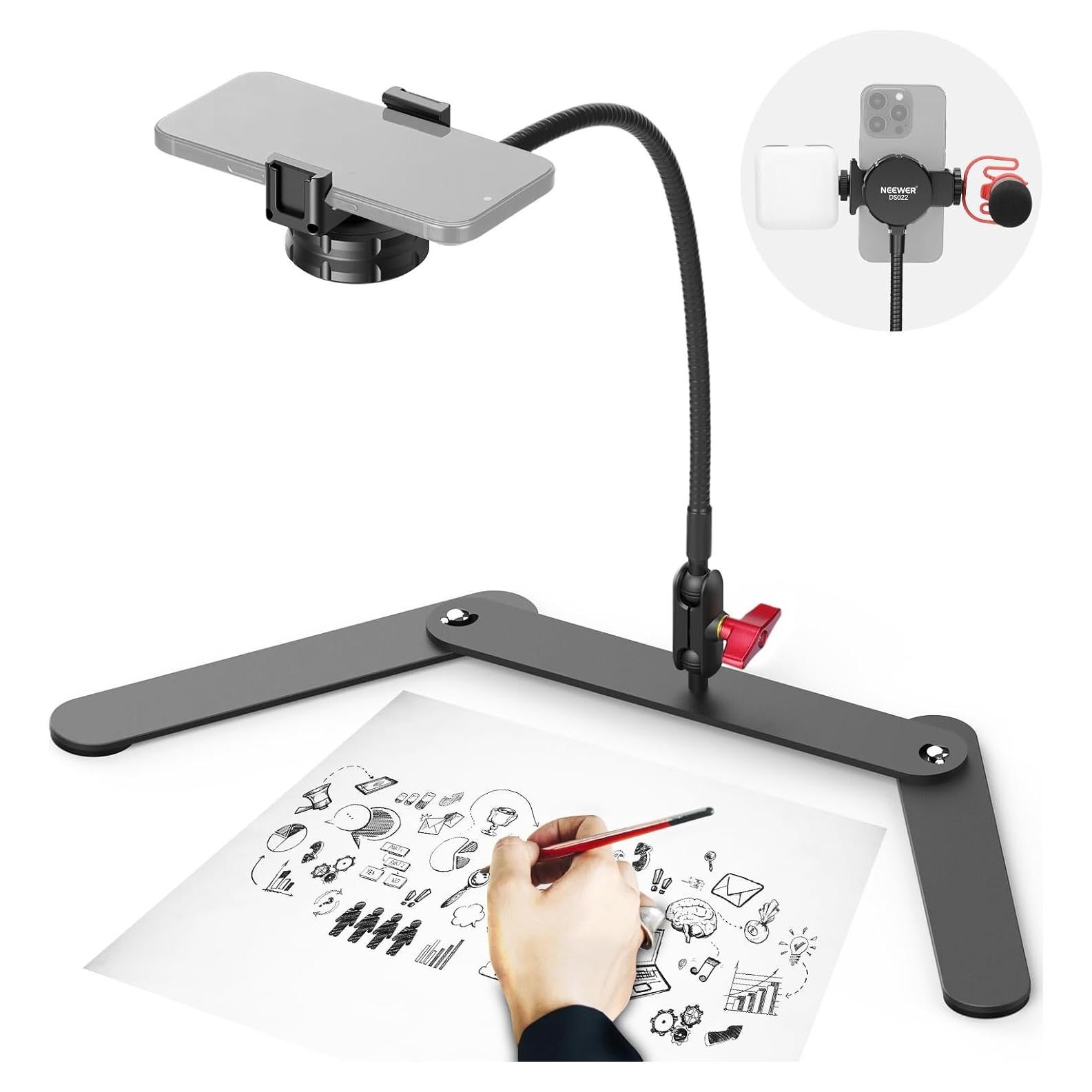 Soporte de Teléfono NEEWER con Tubo Flexible y Base Plegable