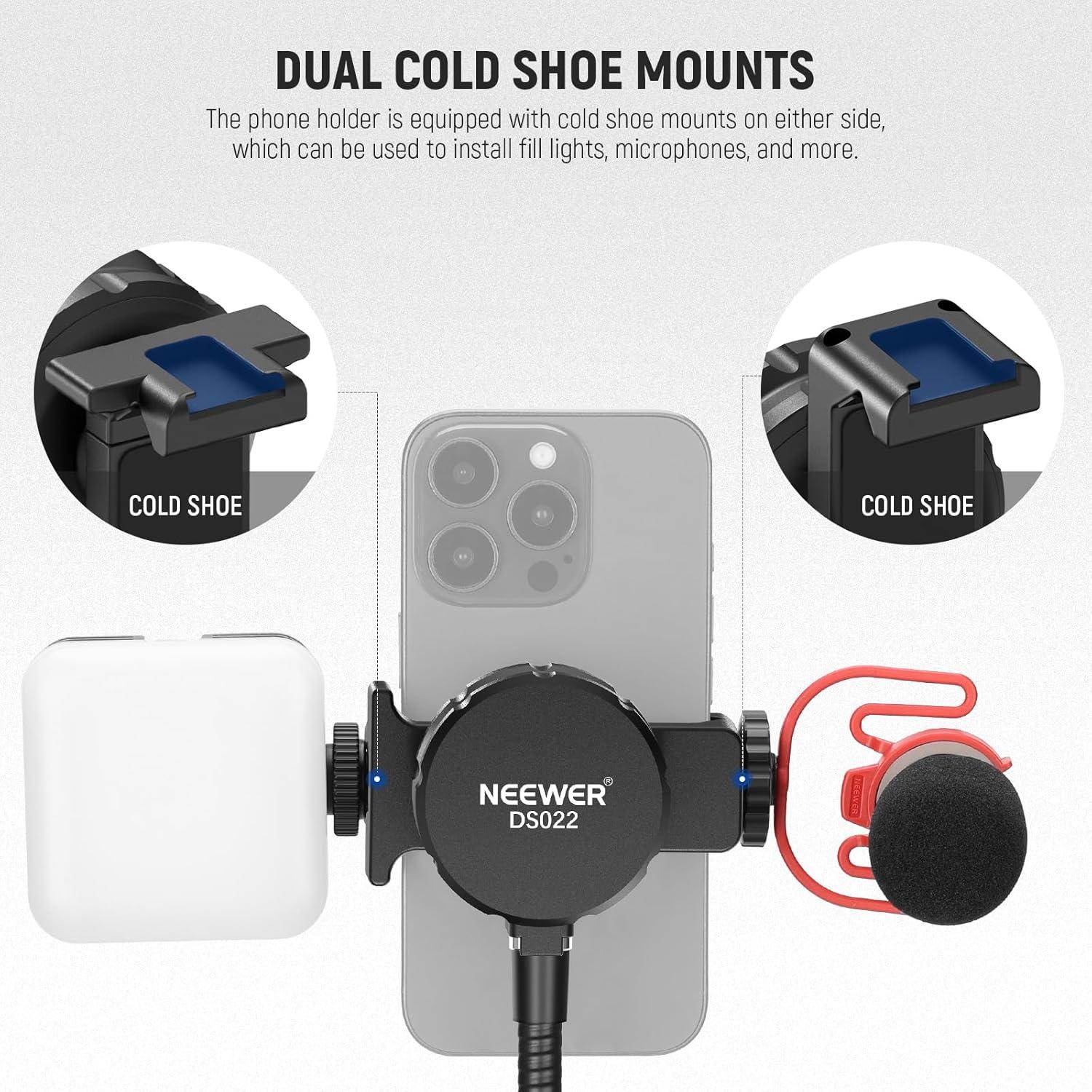 Soporte de Teléfono NEEWER con Tubo Flexible y Base Plegable