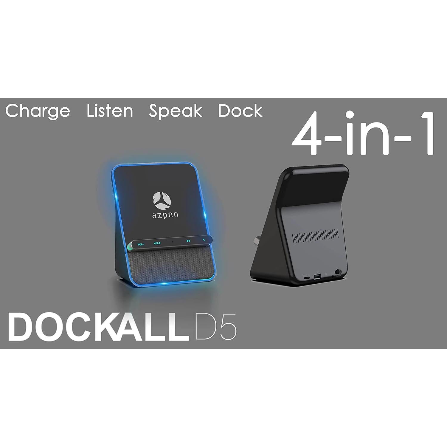 Dock de Audio Inalámbrico Azpen D5 con Altavoces Bluetooth 8W