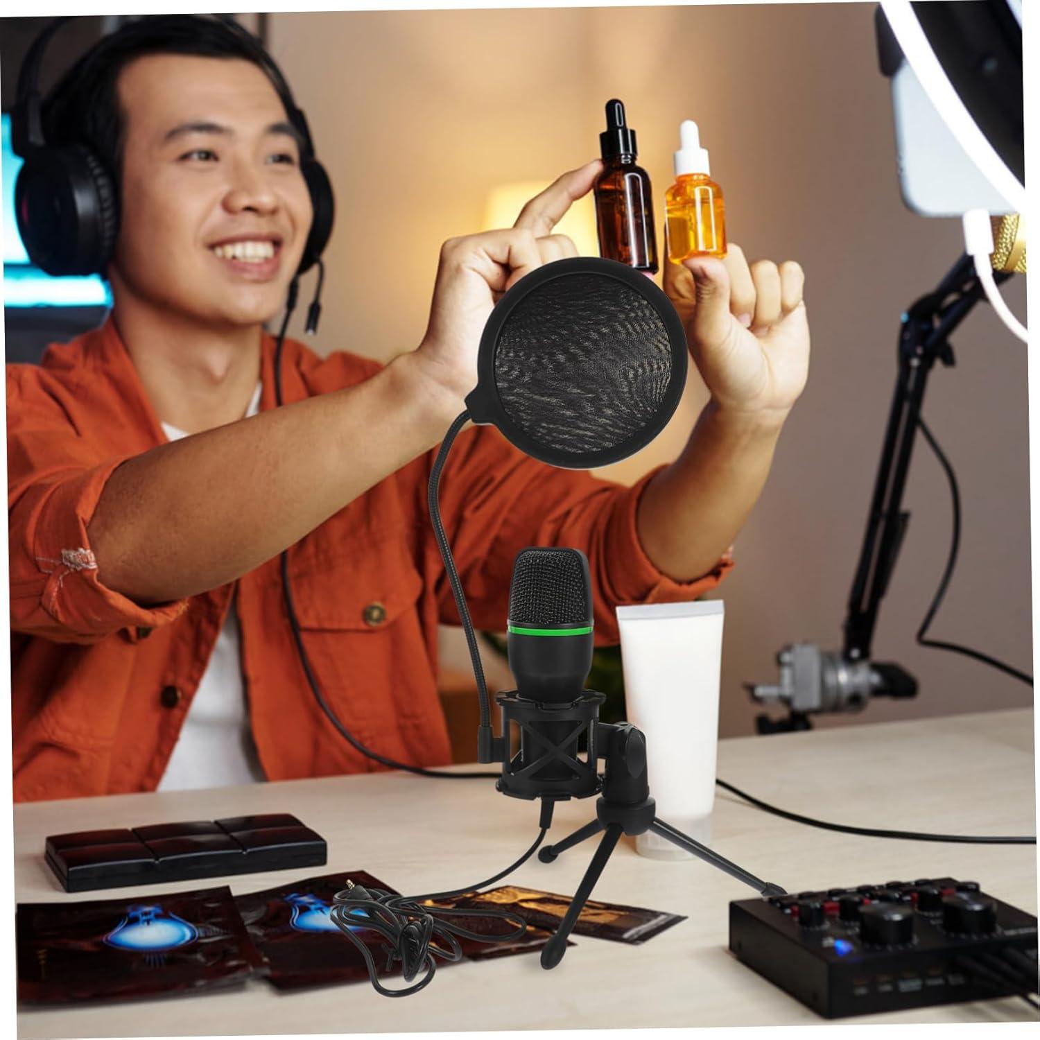 Micrófono USB de Condensador Yardwe para Gaming y Streaming