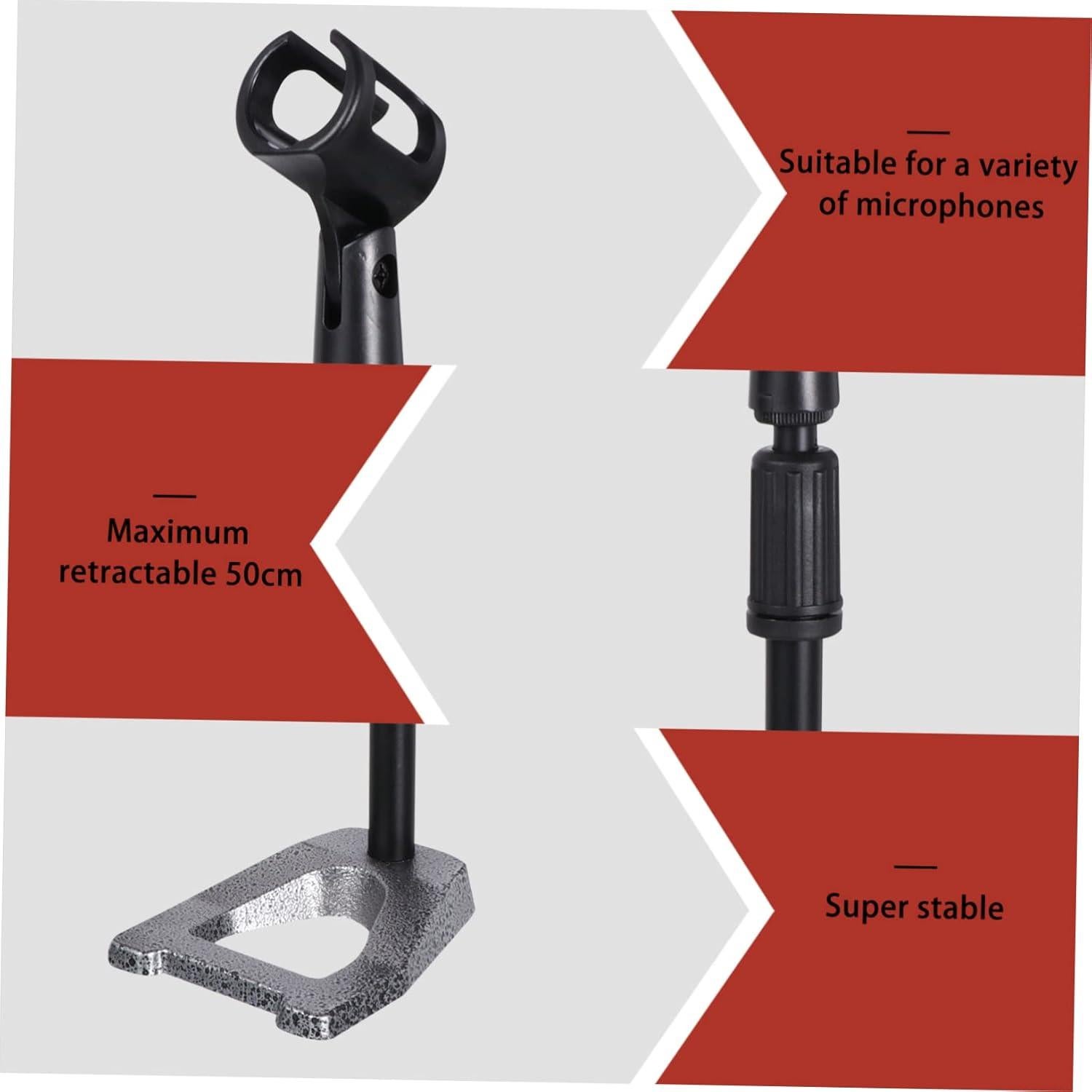 Soporte de Micrófono Universal Yardwe Ajustable 32-50 cm