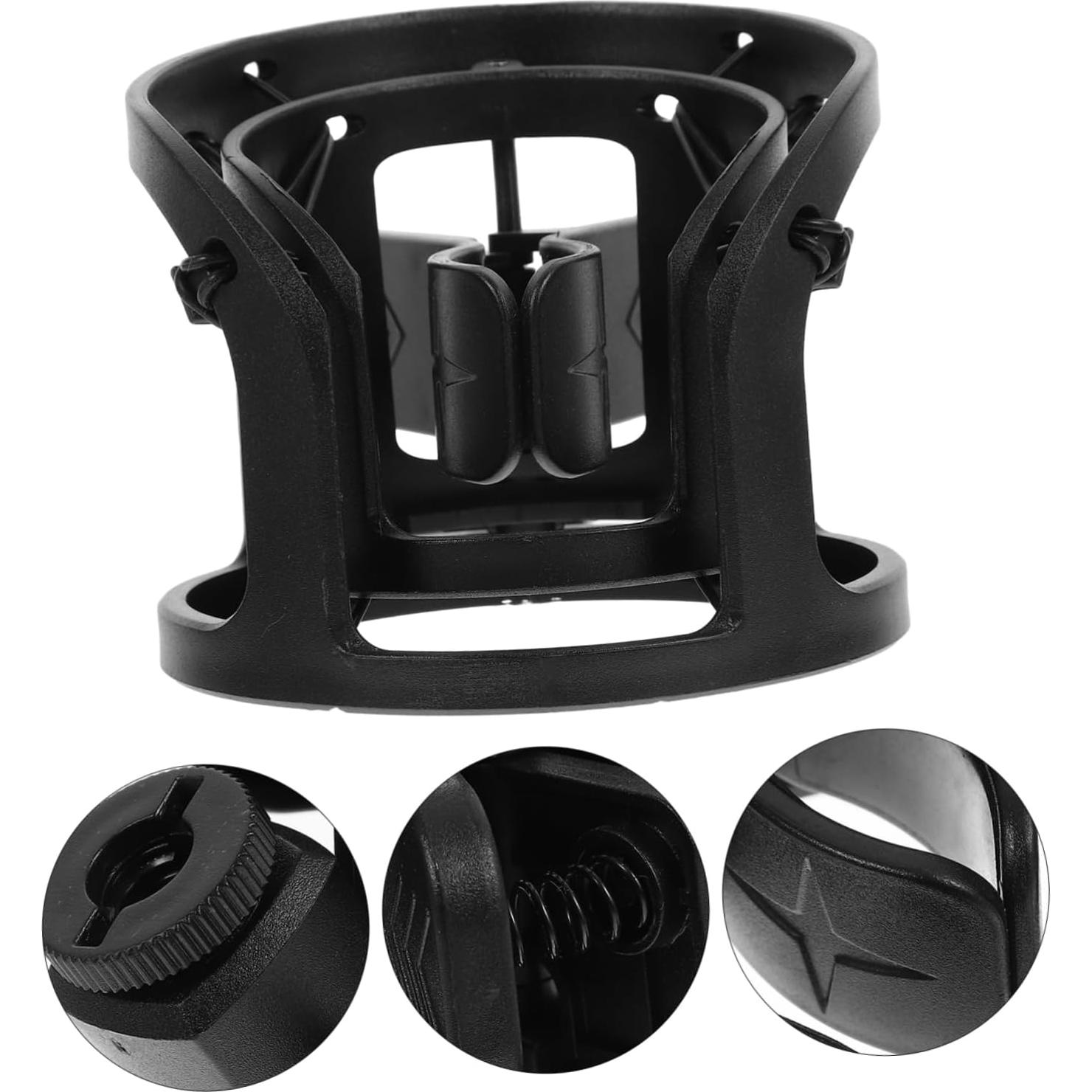 Soporte Universal para Micrófono BESPORTBLE Clip Plástico Negro