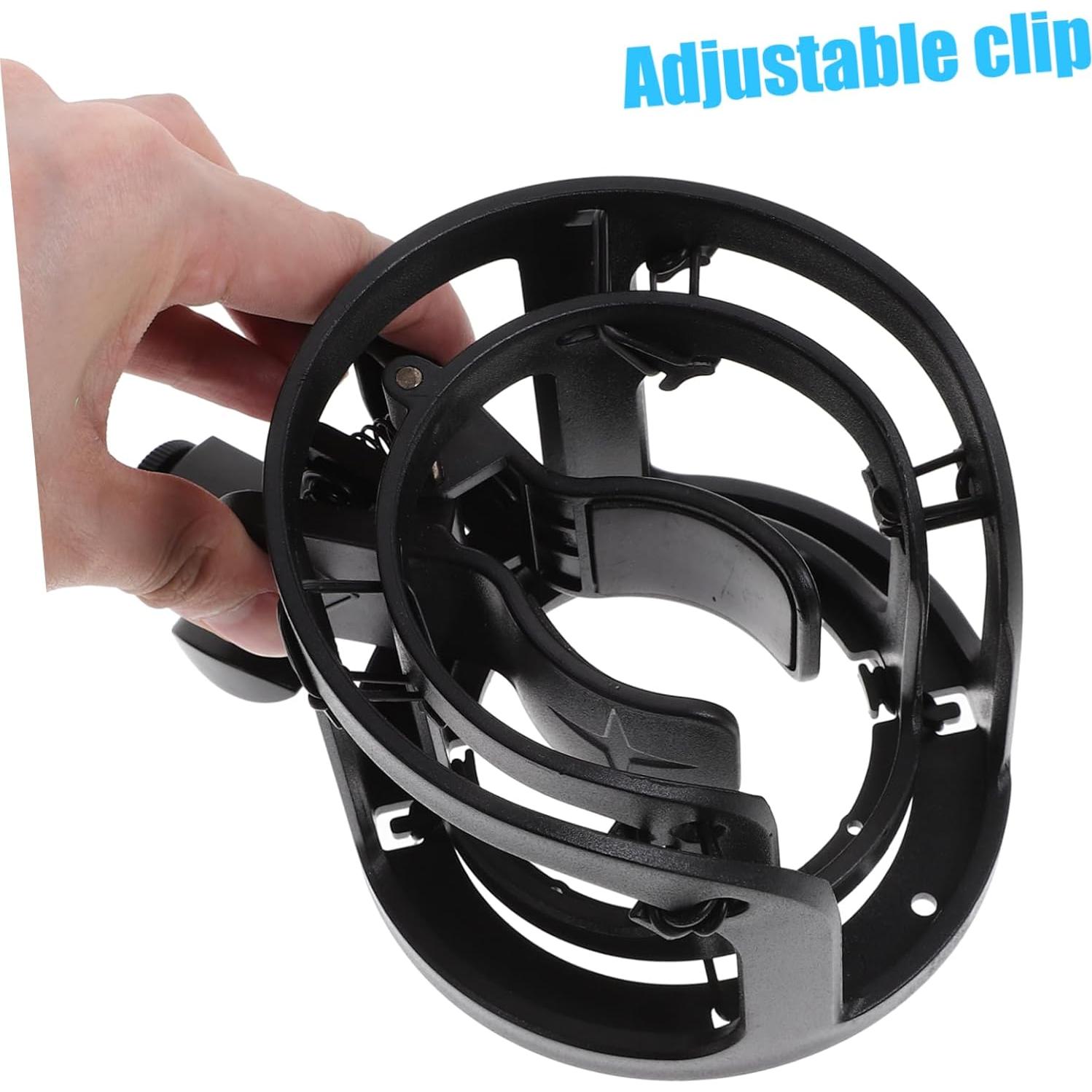 Soporte Universal para Micrófono BESPORTBLE Clip Plástico Negro