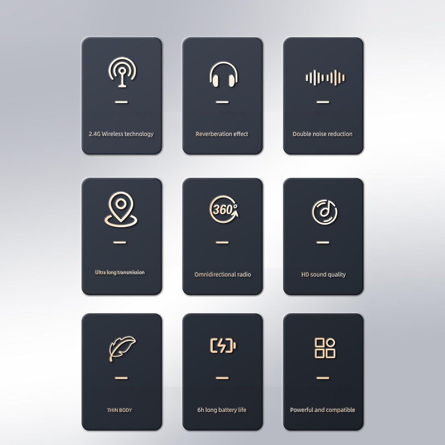 Micrófono Lavalier Inalámbrico RiTo con Reducción de Ruido